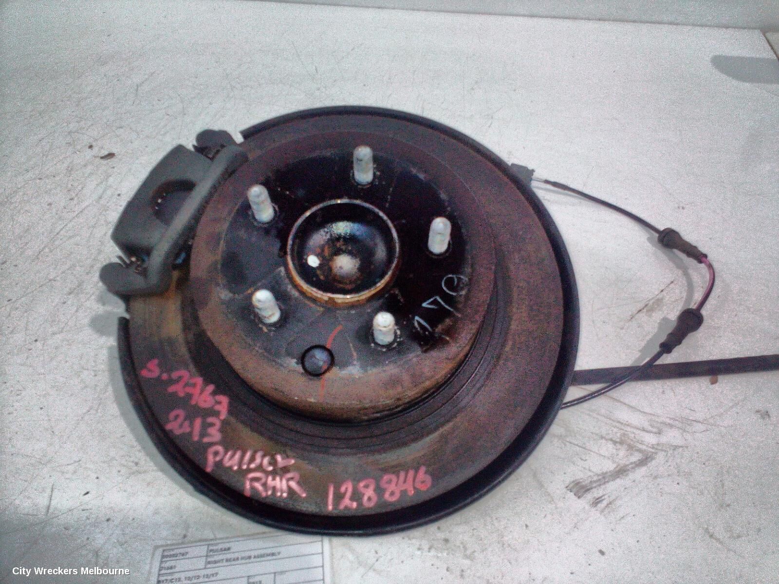 NISSAN PULSAR 2013 Right Rear Hub Assembly
