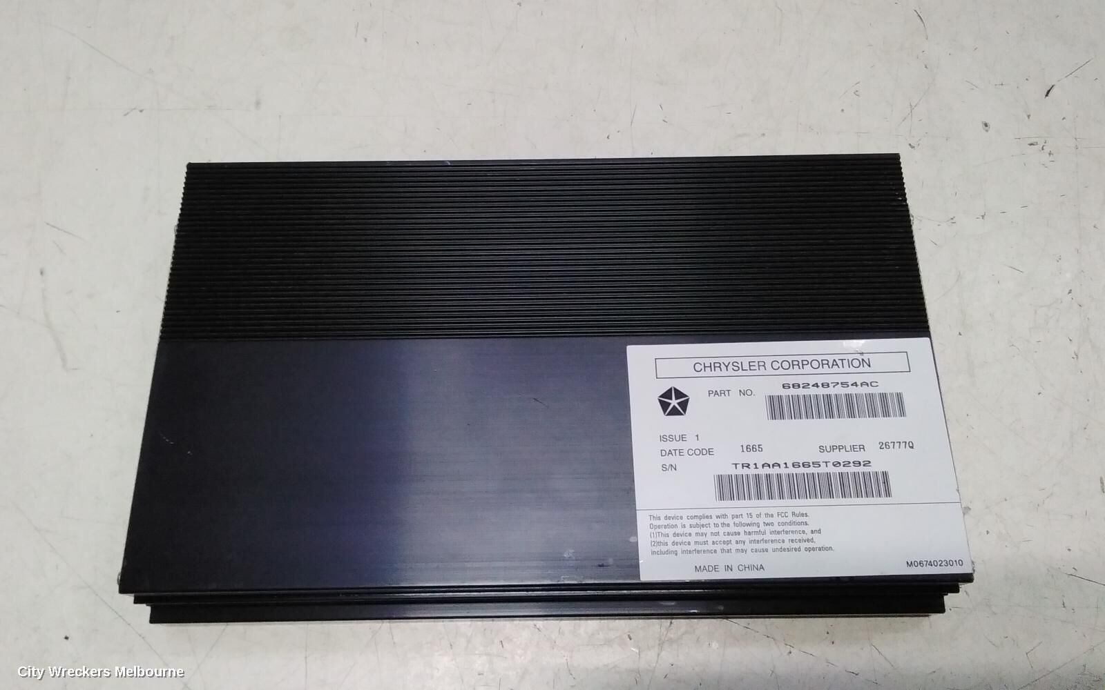 CHRYSLER 300C 2013 Radio/Cd/Dvd/Sat/Tv
