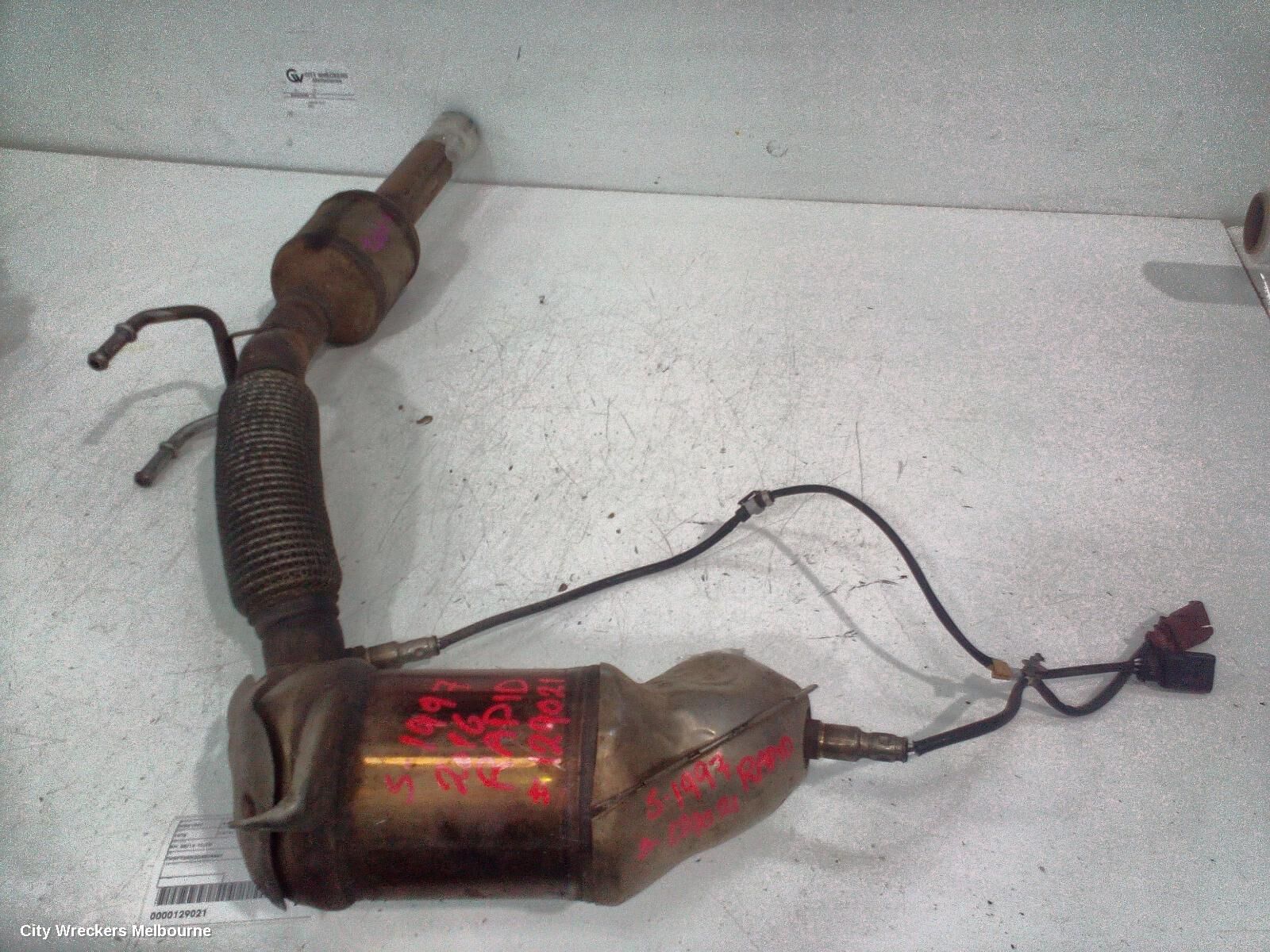 SKODA RAPID 2016 Catalytic Converter