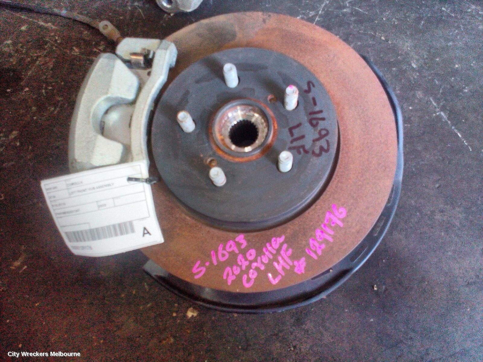 TOYOTA COROLLA 2020 Left Front Hub Assembly