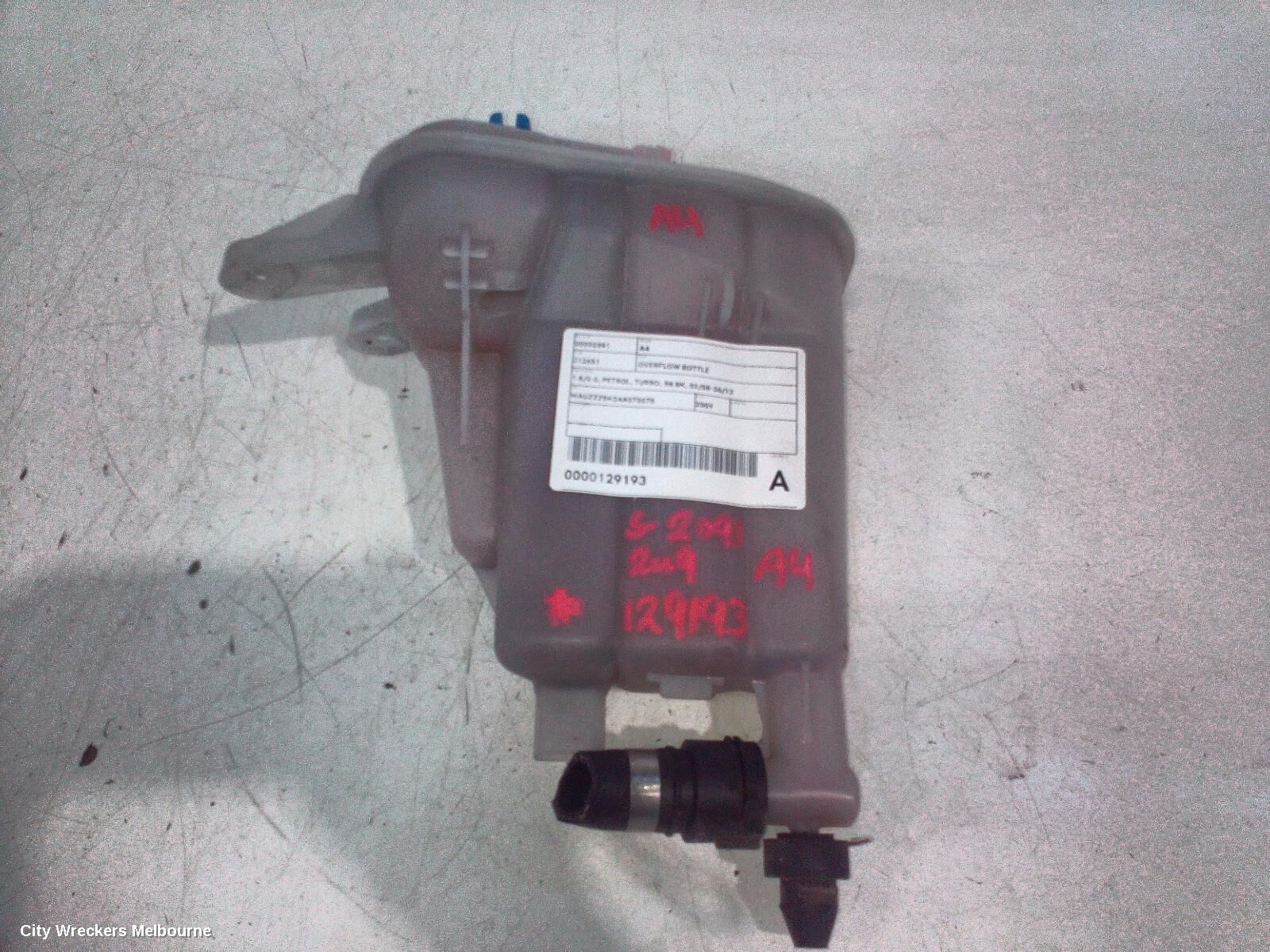 AUDI A4 2009 Overflow Bottle