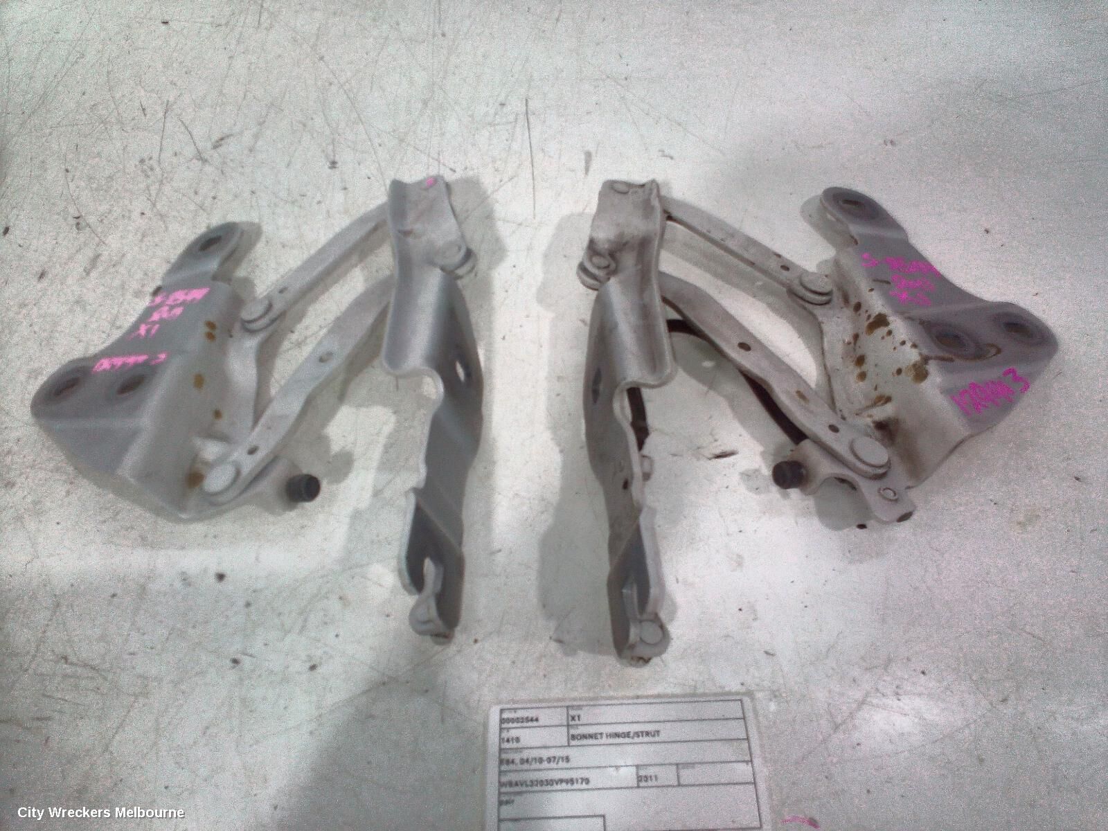BMW X1 2011 Bonnet Hinge/Strut
