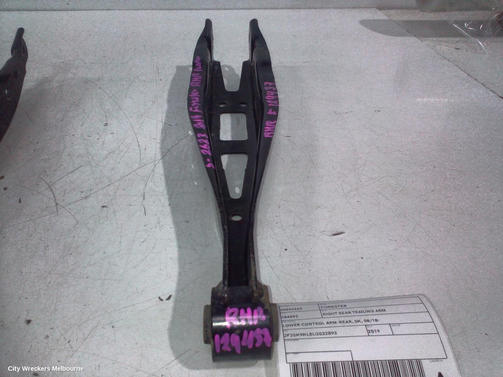 SUBARU FORESTER 2019 Right Rear Trailing Arm