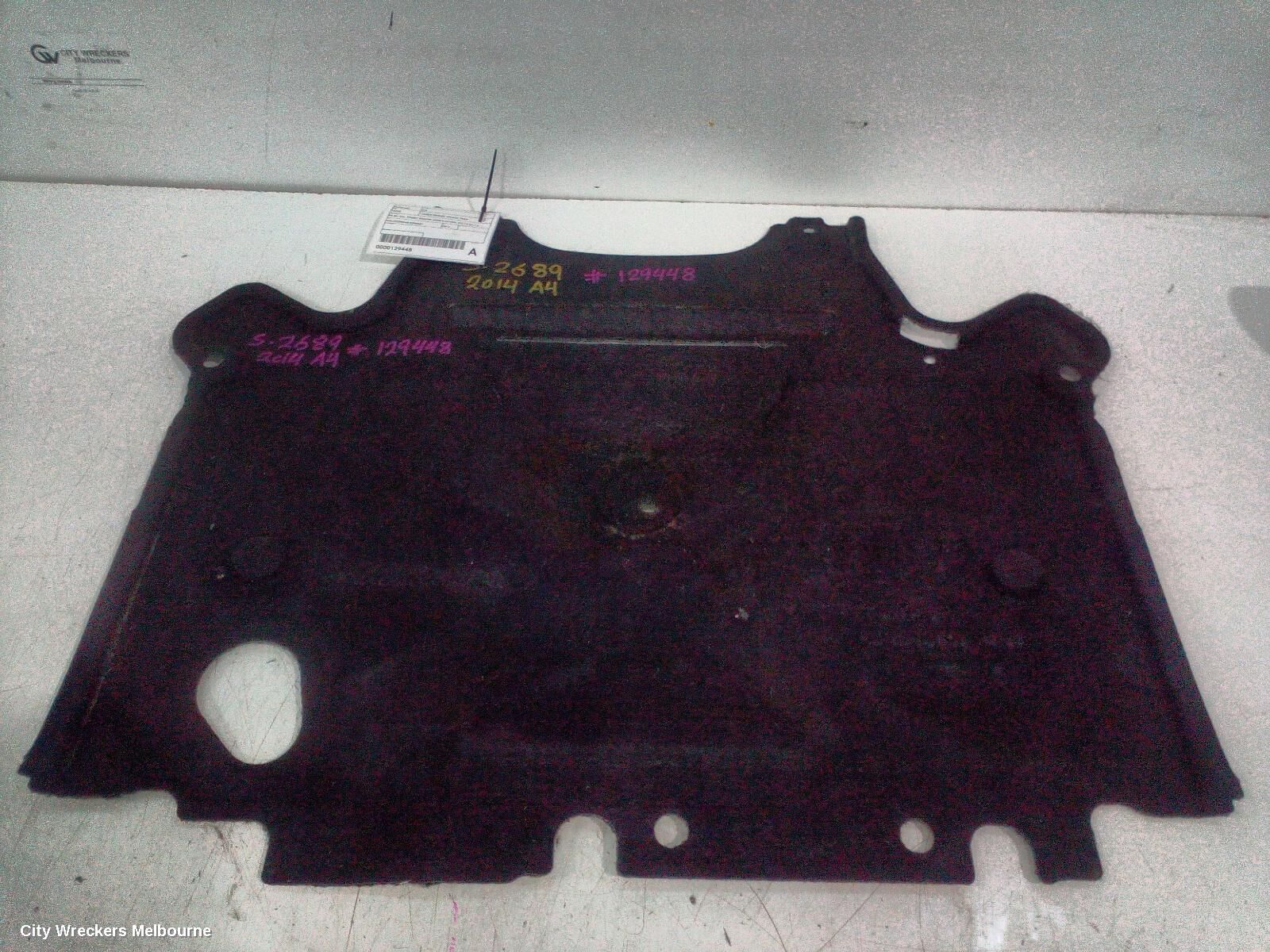 AUDI A4 2014 LOWER_ENGINE_SPLASH_TRAY