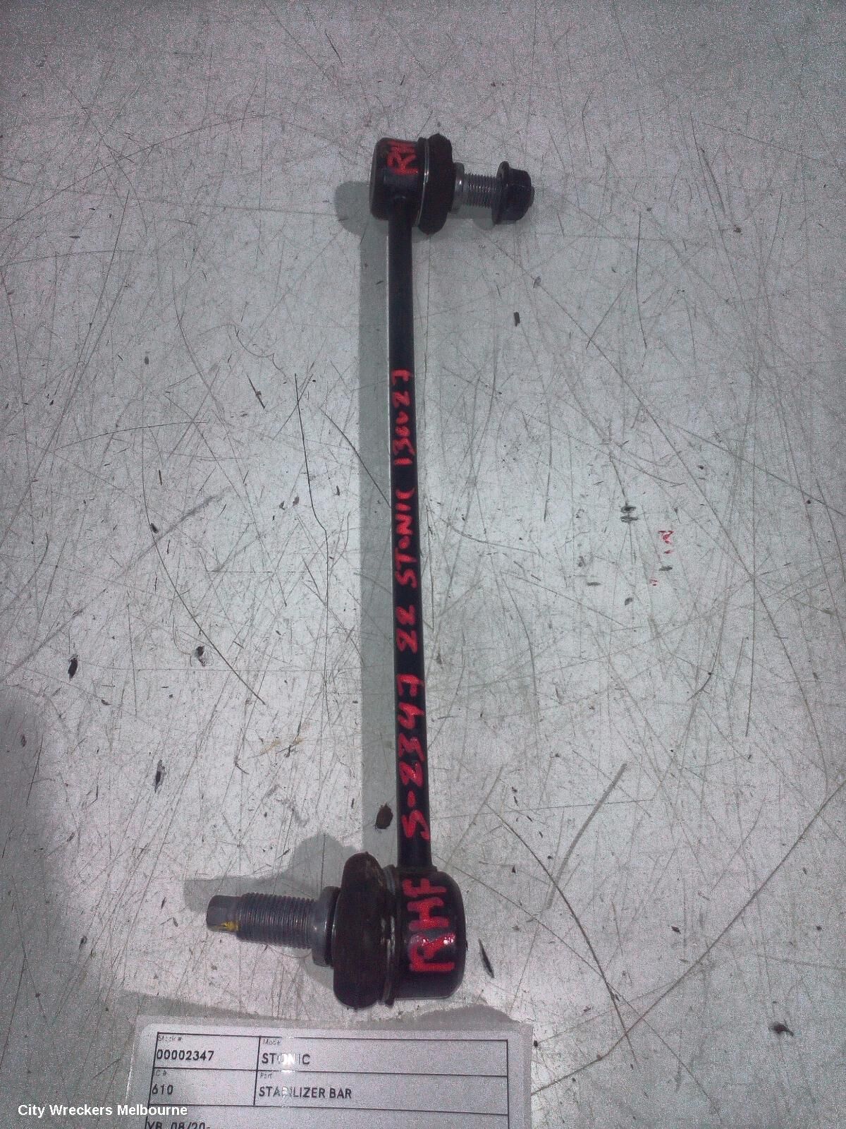 KIA STONIC 2022 Stabiliser Bar