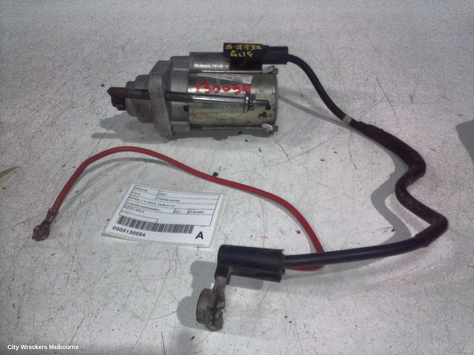 VOLKSWAGEN GOLF 2011 Starter