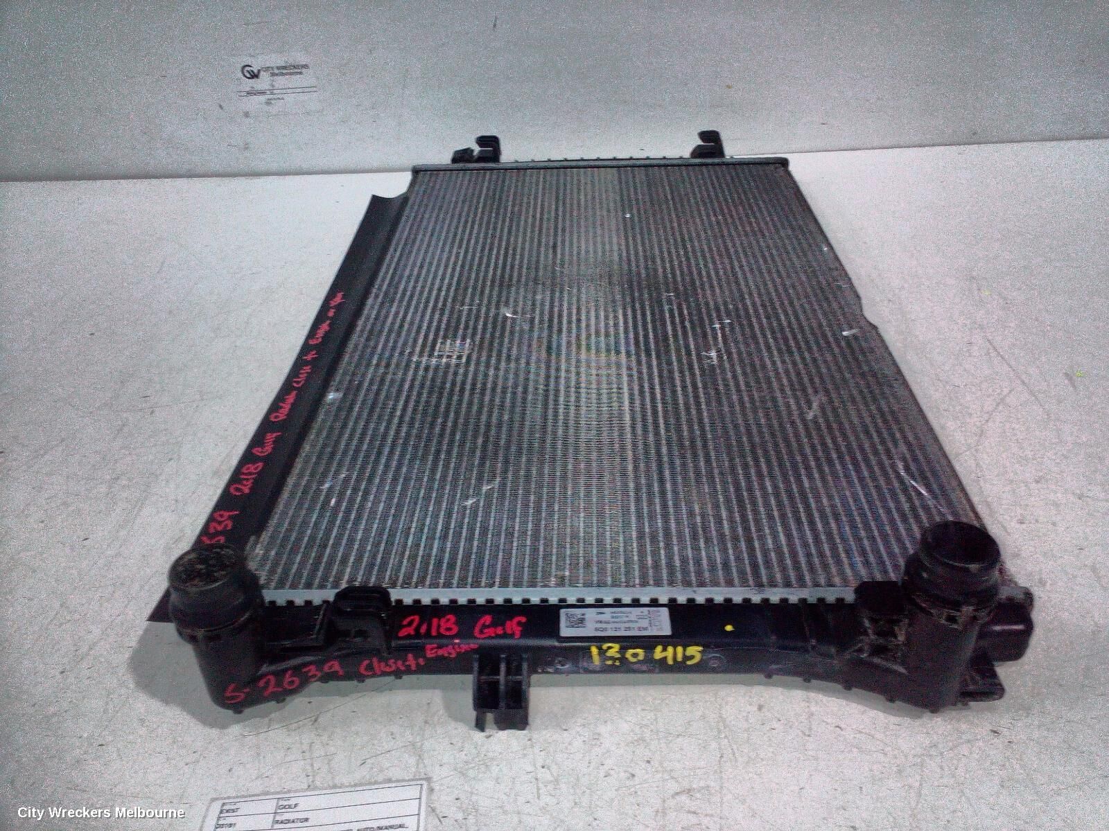 VOLKSWAGEN GOLF 2018 Radiator