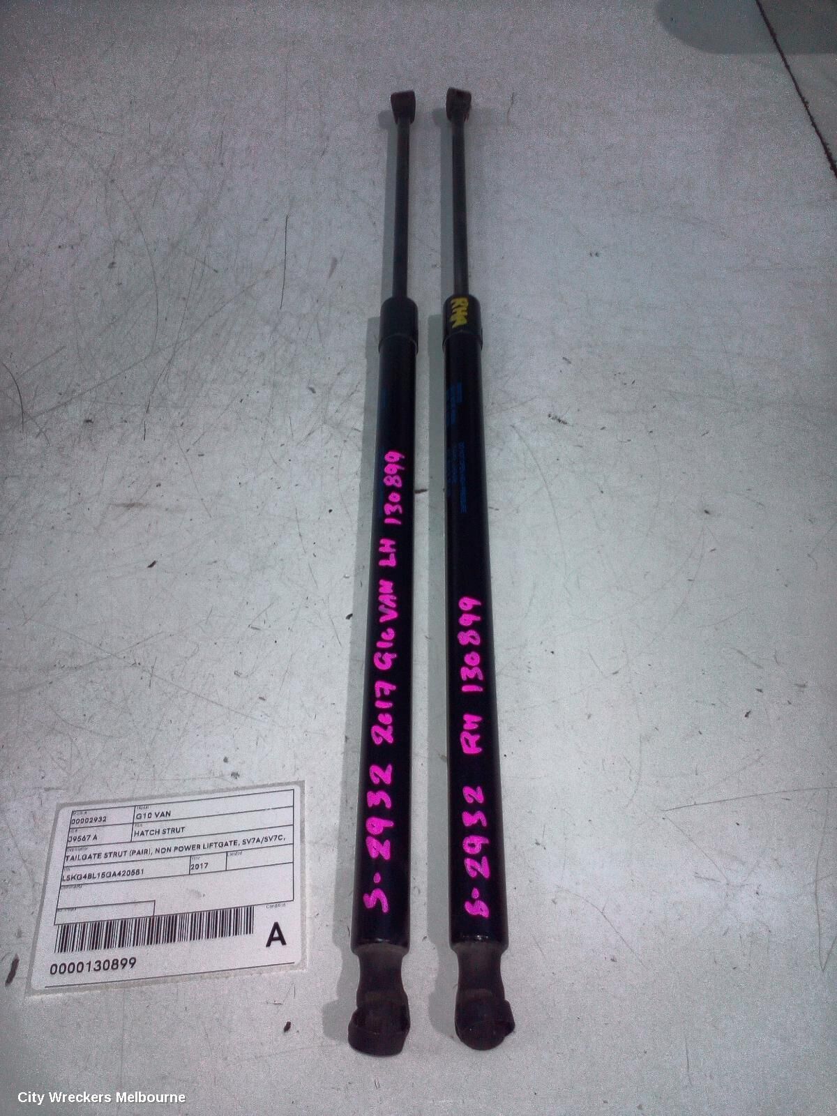 LDV G10 2017 Hatch Strut