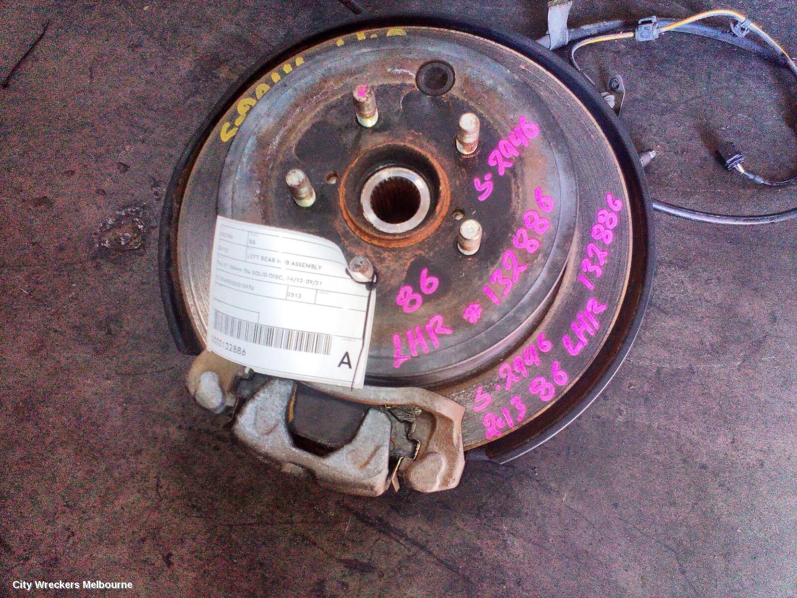 TOYOTA 86 2013 Left Rear Hub Assembly