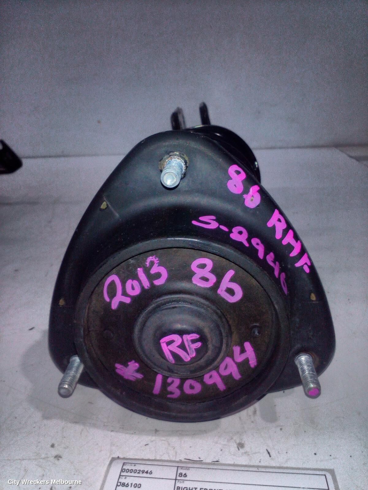 TOYOTA 86 2013 Right Front Strut
