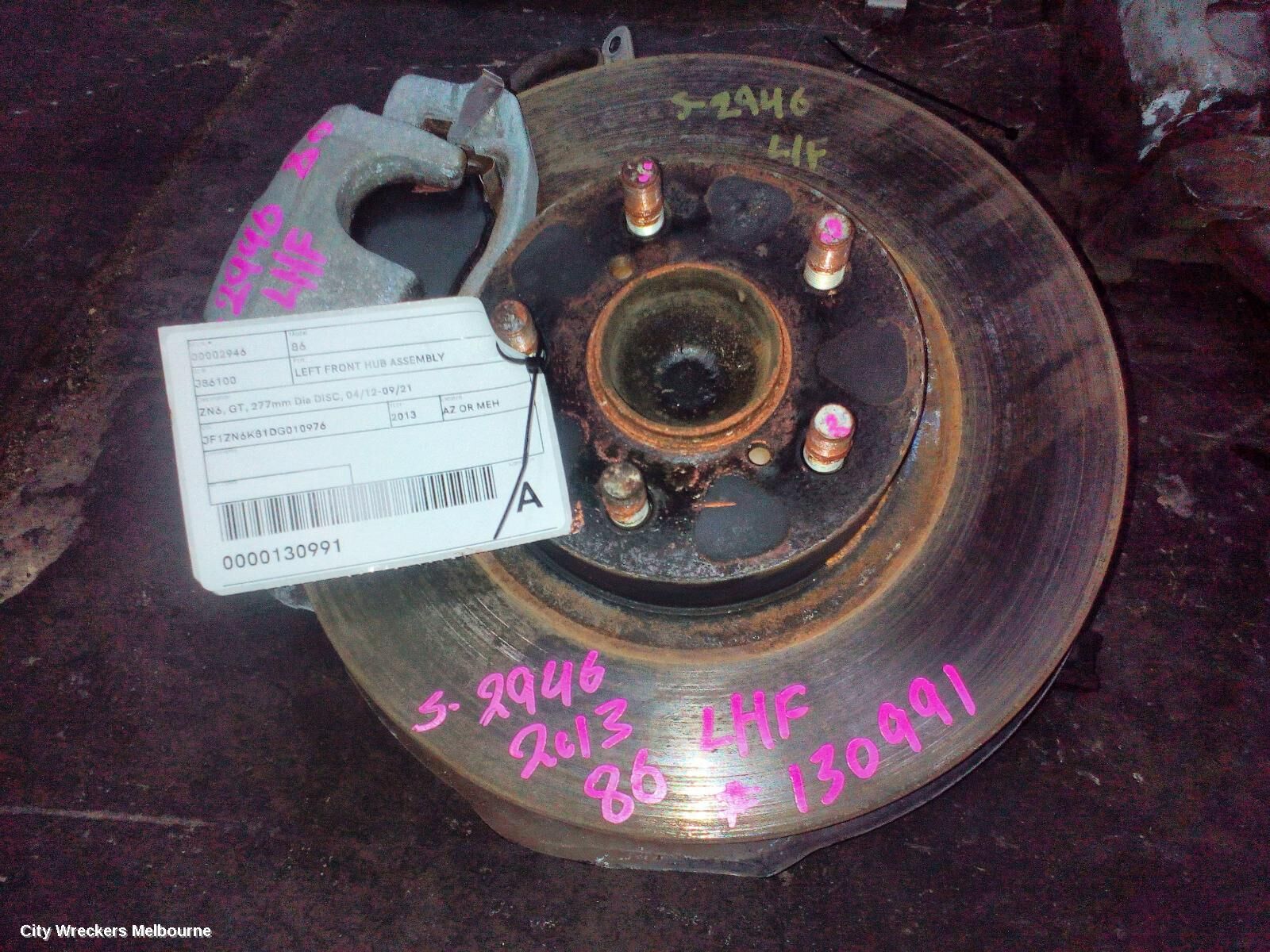 TOYOTA 86 2013 Left Front Hub Assembly