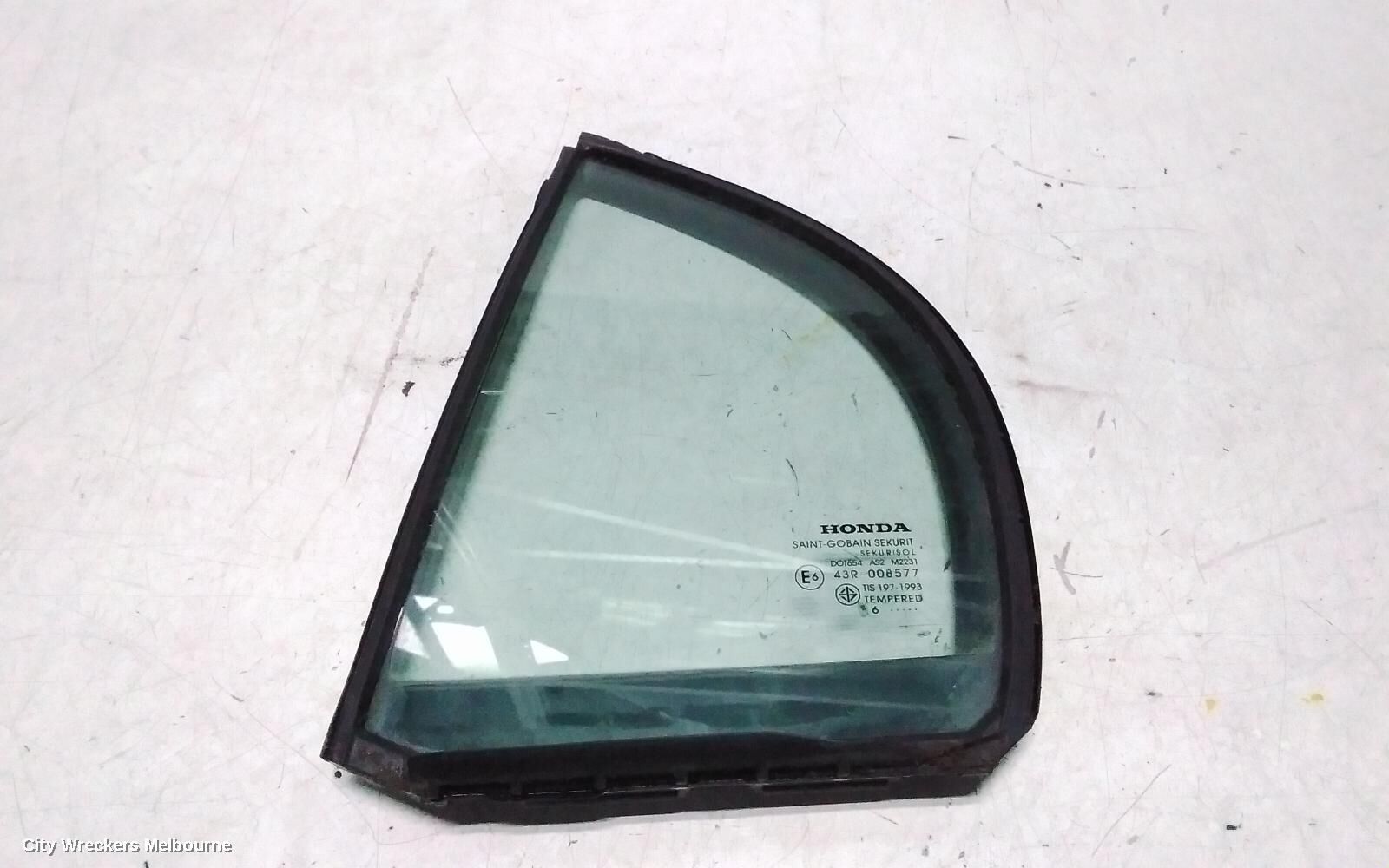 HONDA CIVIC 2010 Left Rear 1/4 Door Glass