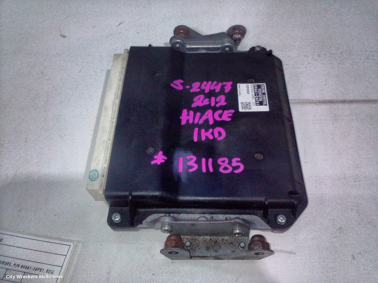 TOYOTA HIACE 2012 Ecu