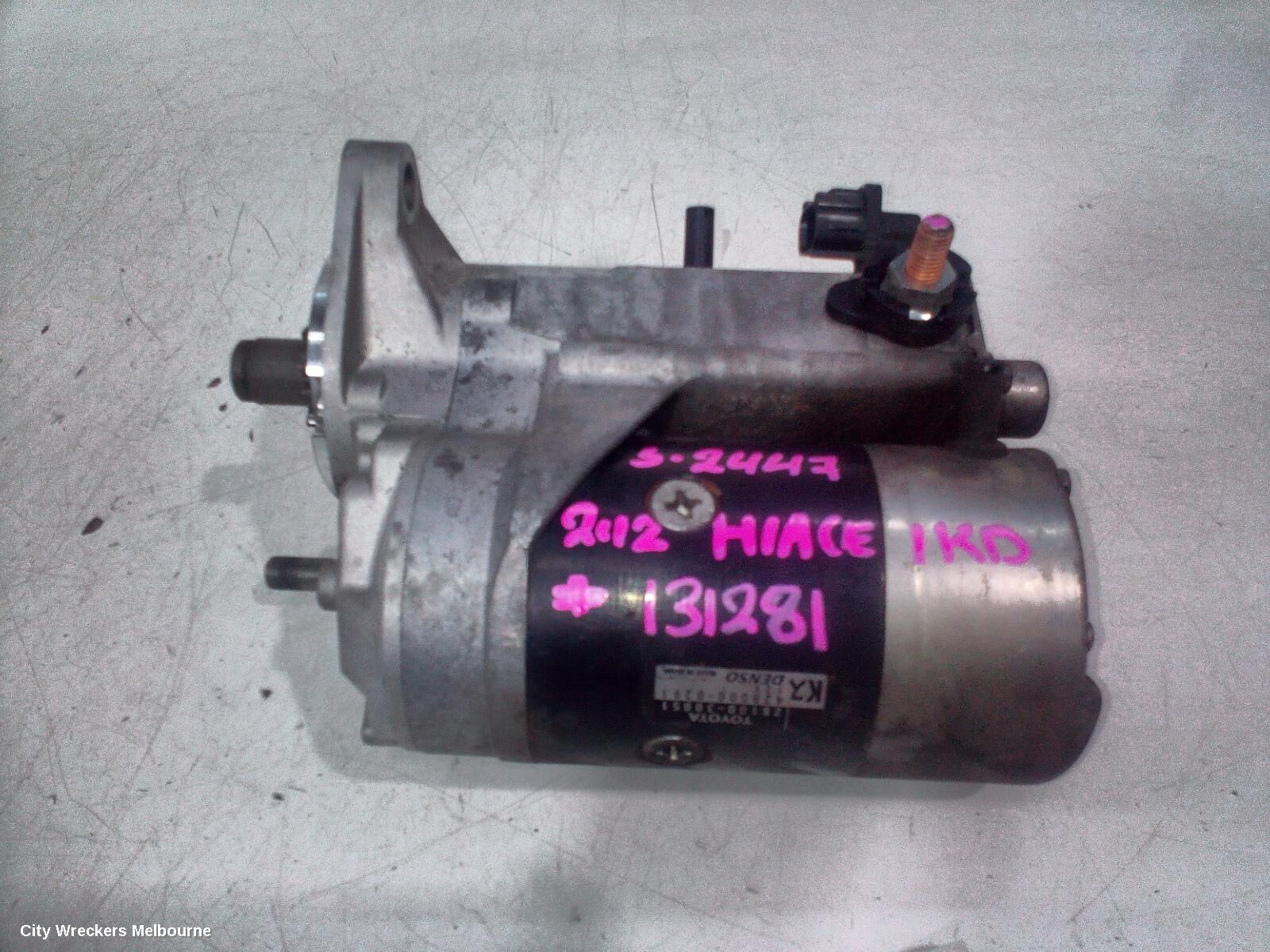 TOYOTA HIACE 2012 Starter