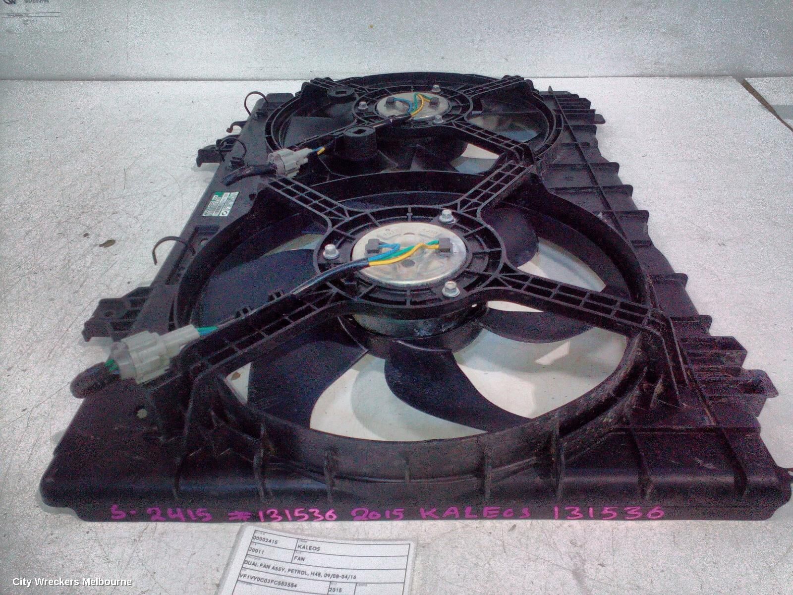 RENAULT KALEOS 2015 Fan