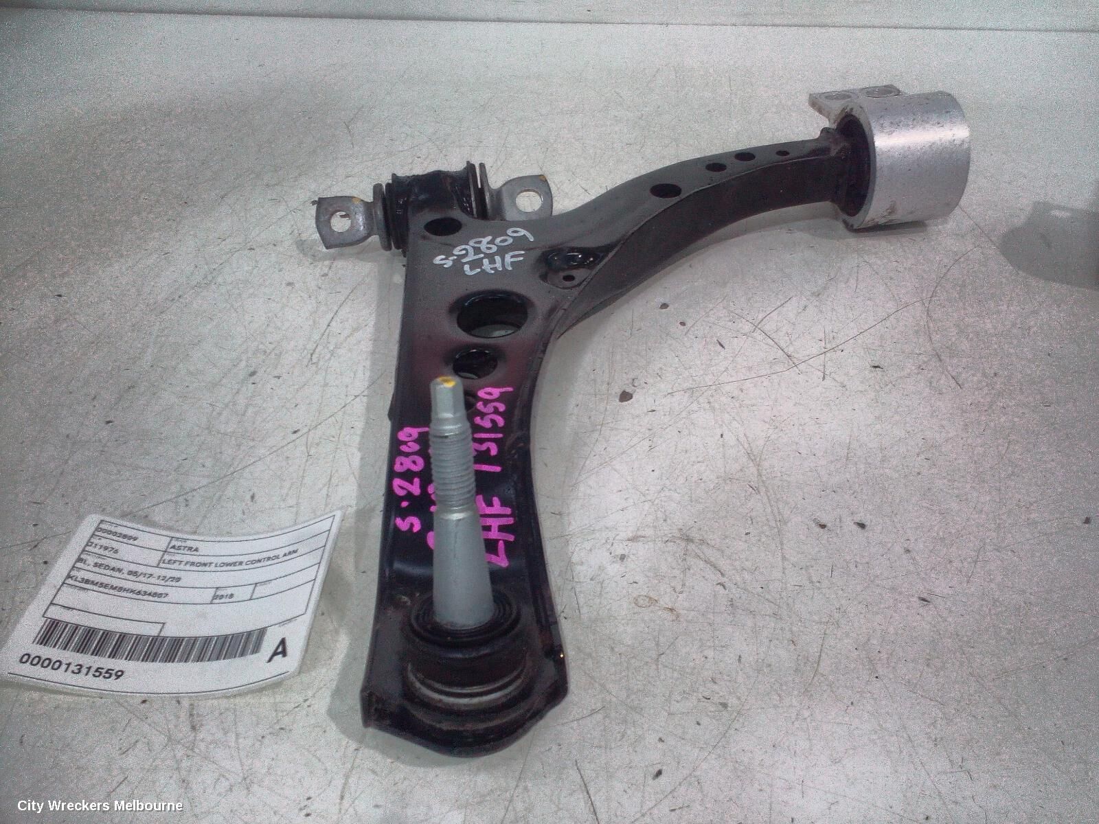 HOLDEN ASTRA 2018 Left Front Lower Control Arm