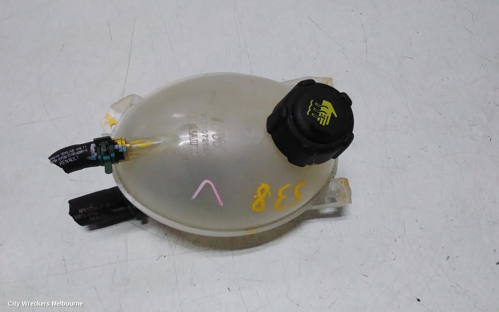 RENAULT CLIO 2016 Overflow Bottle