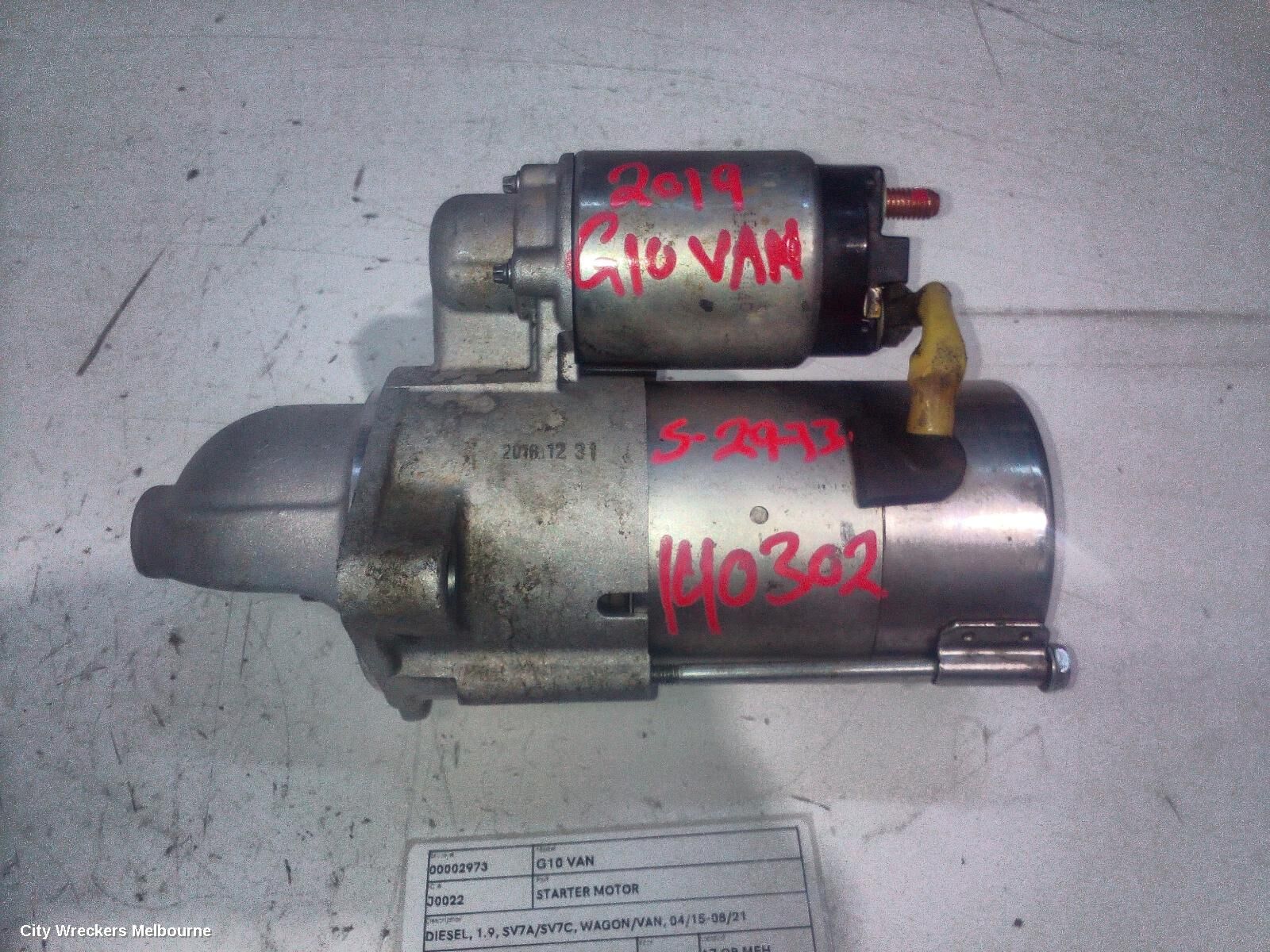 LDV G10 2019 Starter