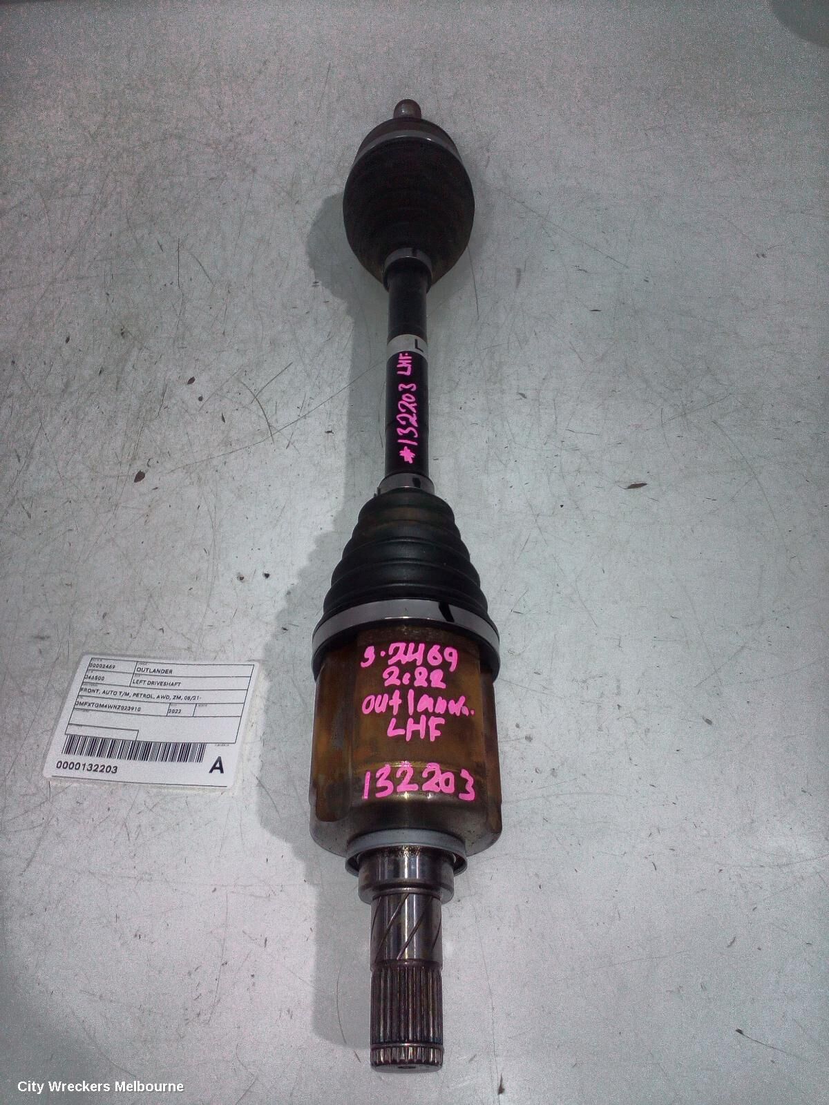 MITSUBISHI OUTLANDER 2022 Left Driveshaft