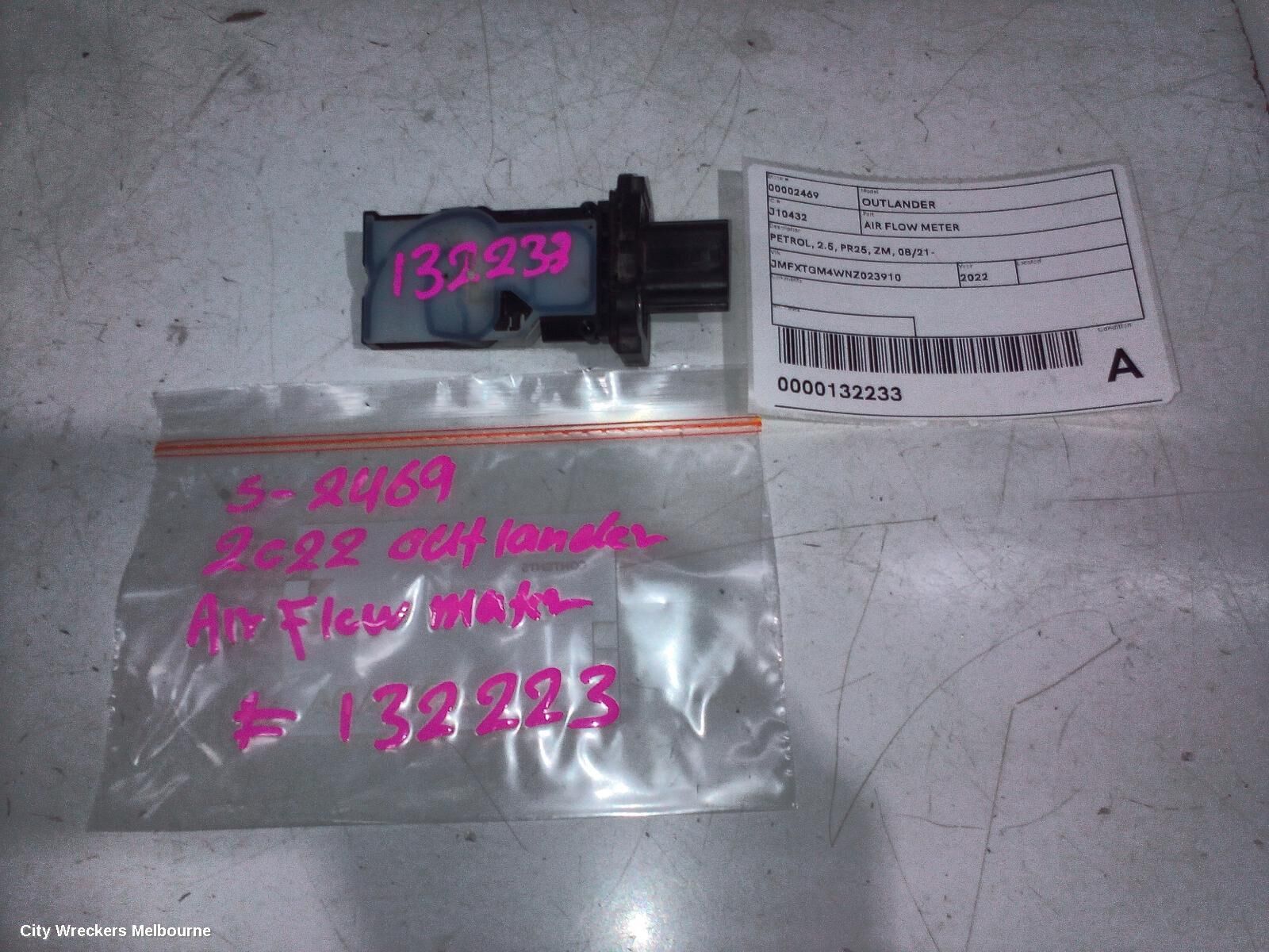 MITSUBISHI OUTLANDER 2022 Air Flow Meter