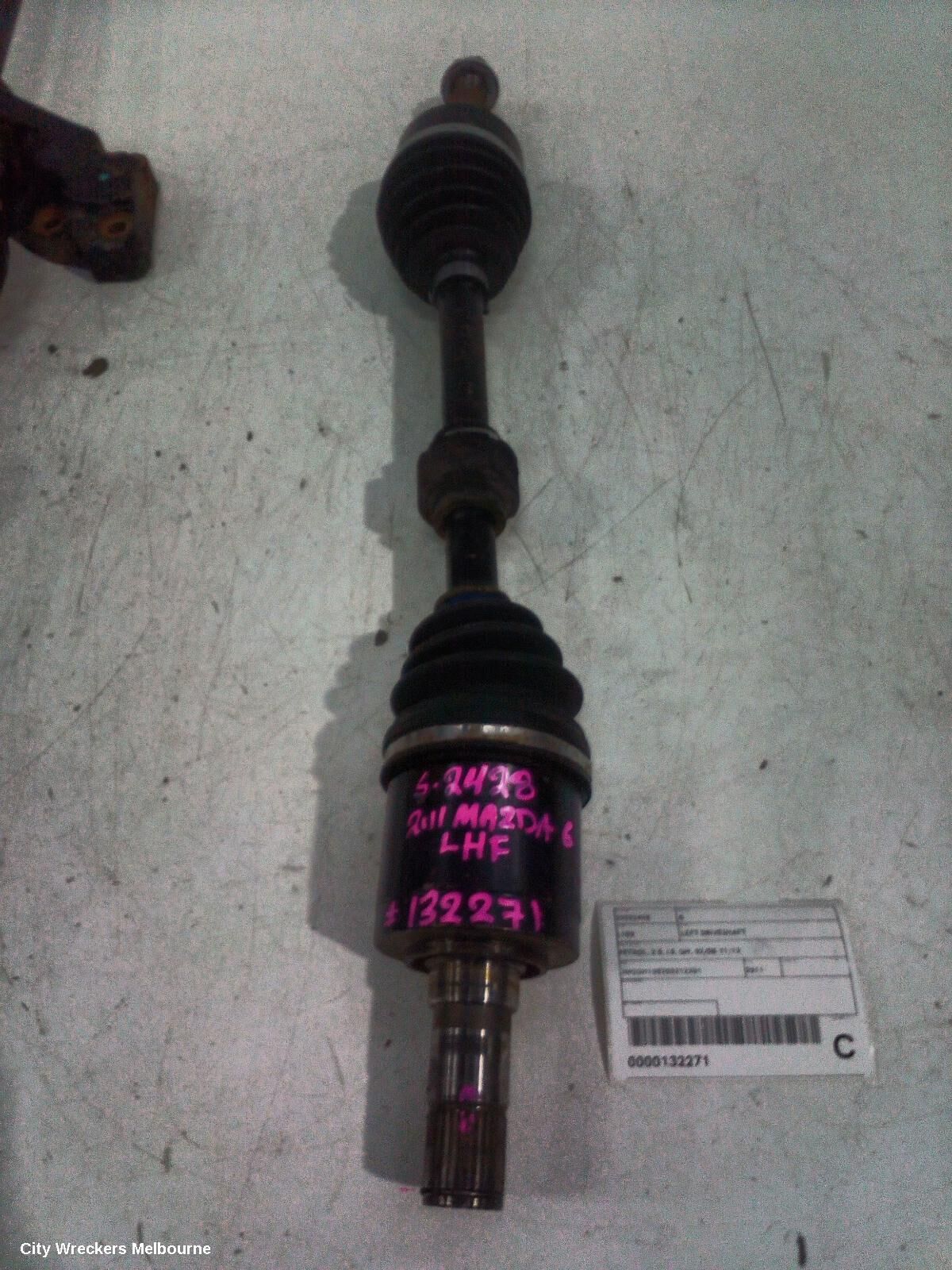 MAZDA 6 2011 Left Driveshaft
