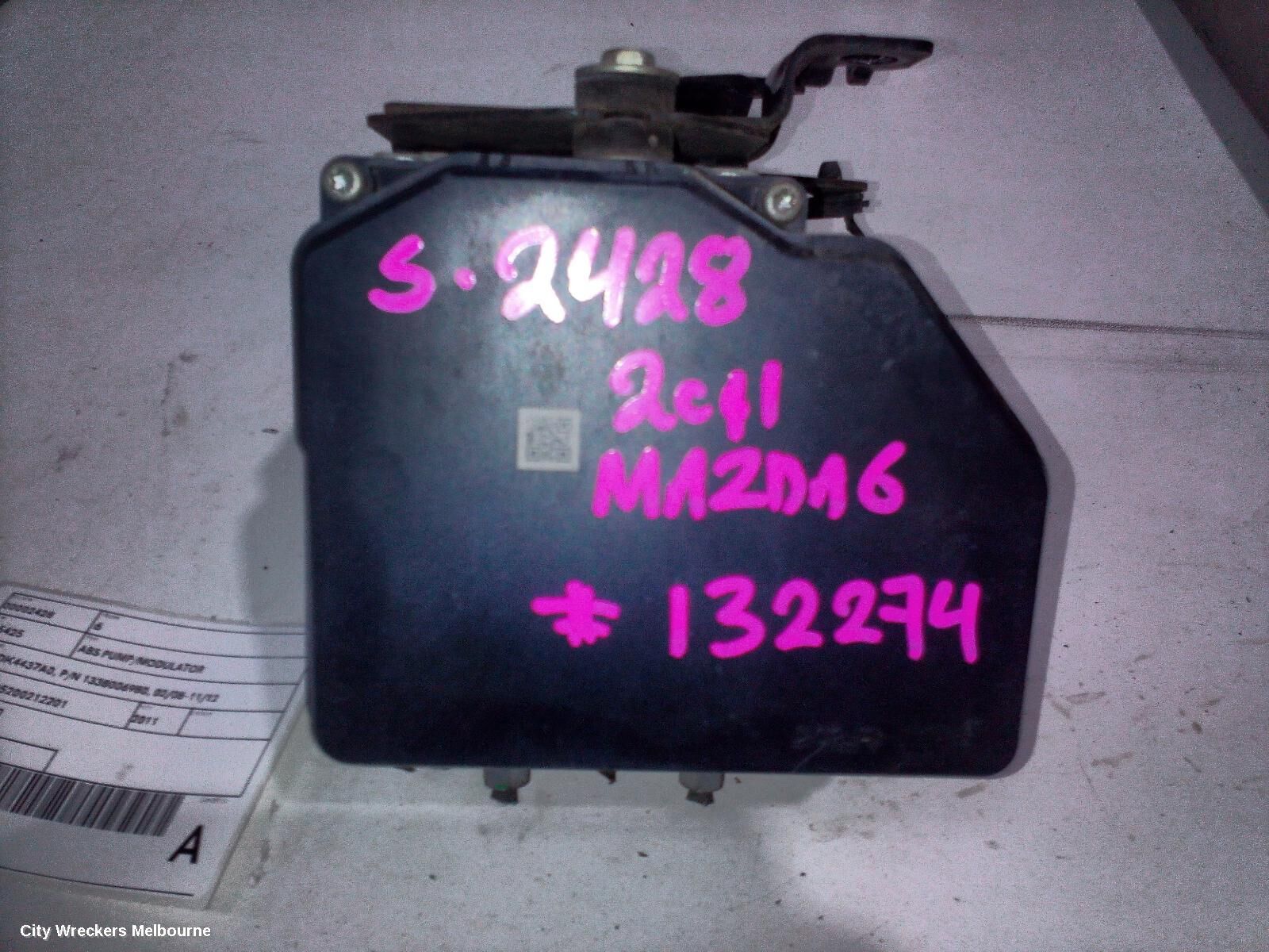 MAZDA 6 2011 Abs Pump/Modulator