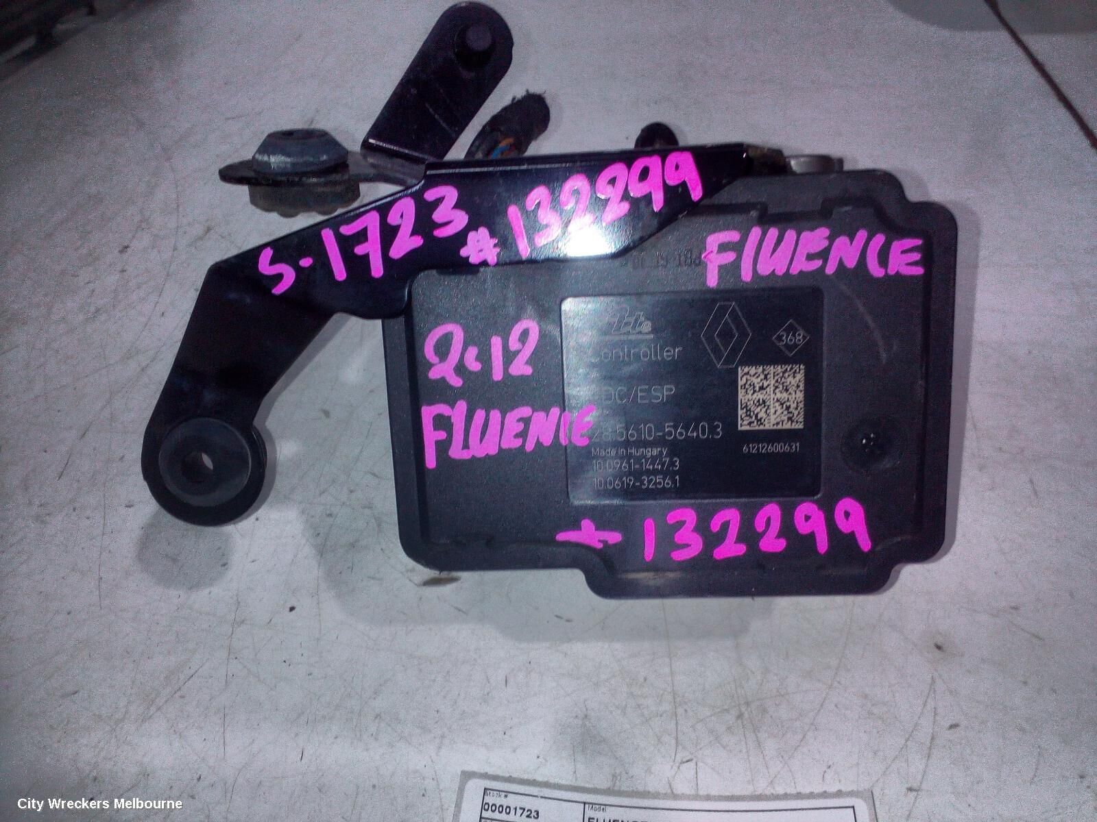 RENAULT FLUENCE 2012 Abs Pump/Modulator