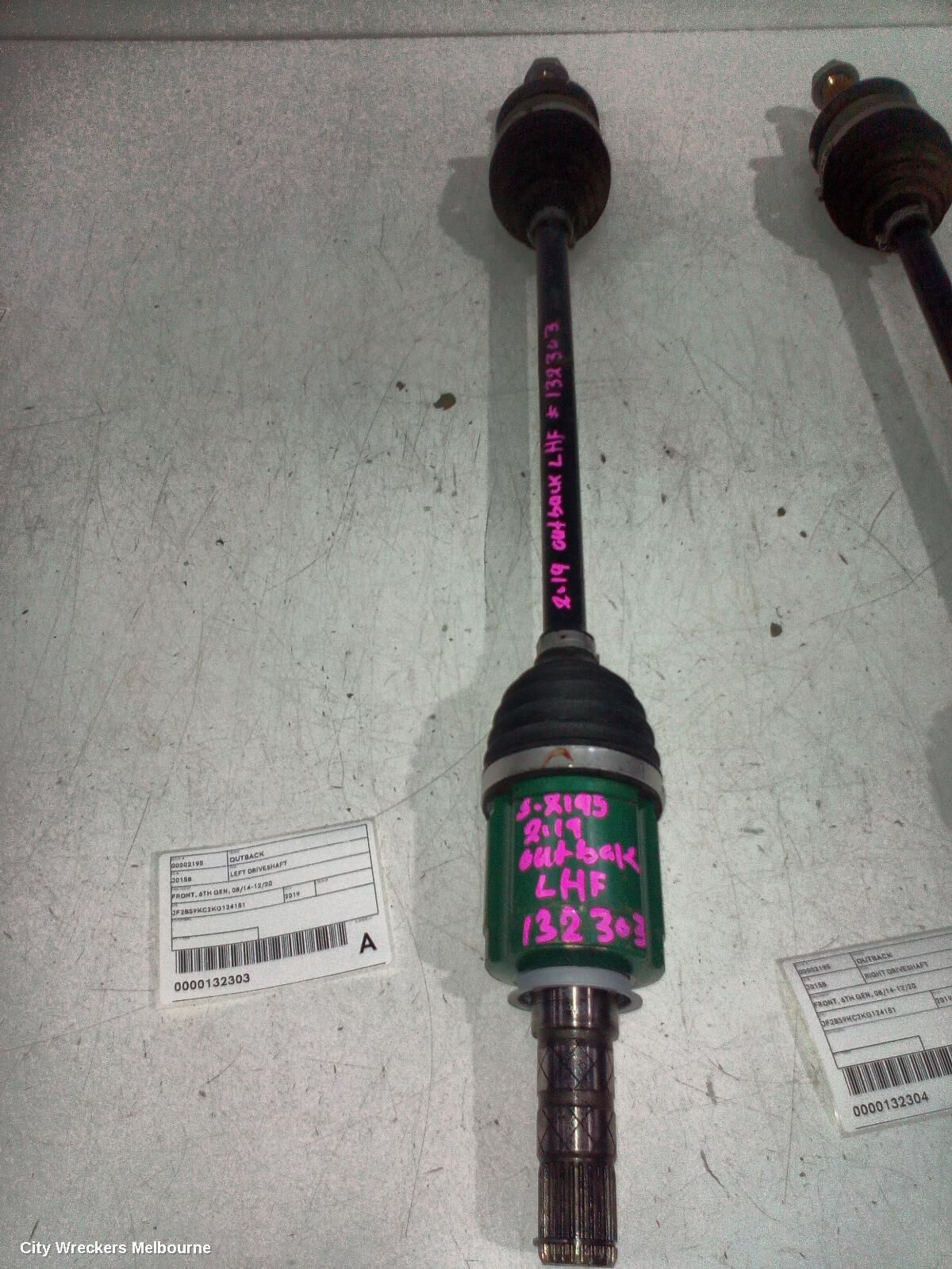 SUBARU OUTBACK 2019 Left Driveshaft