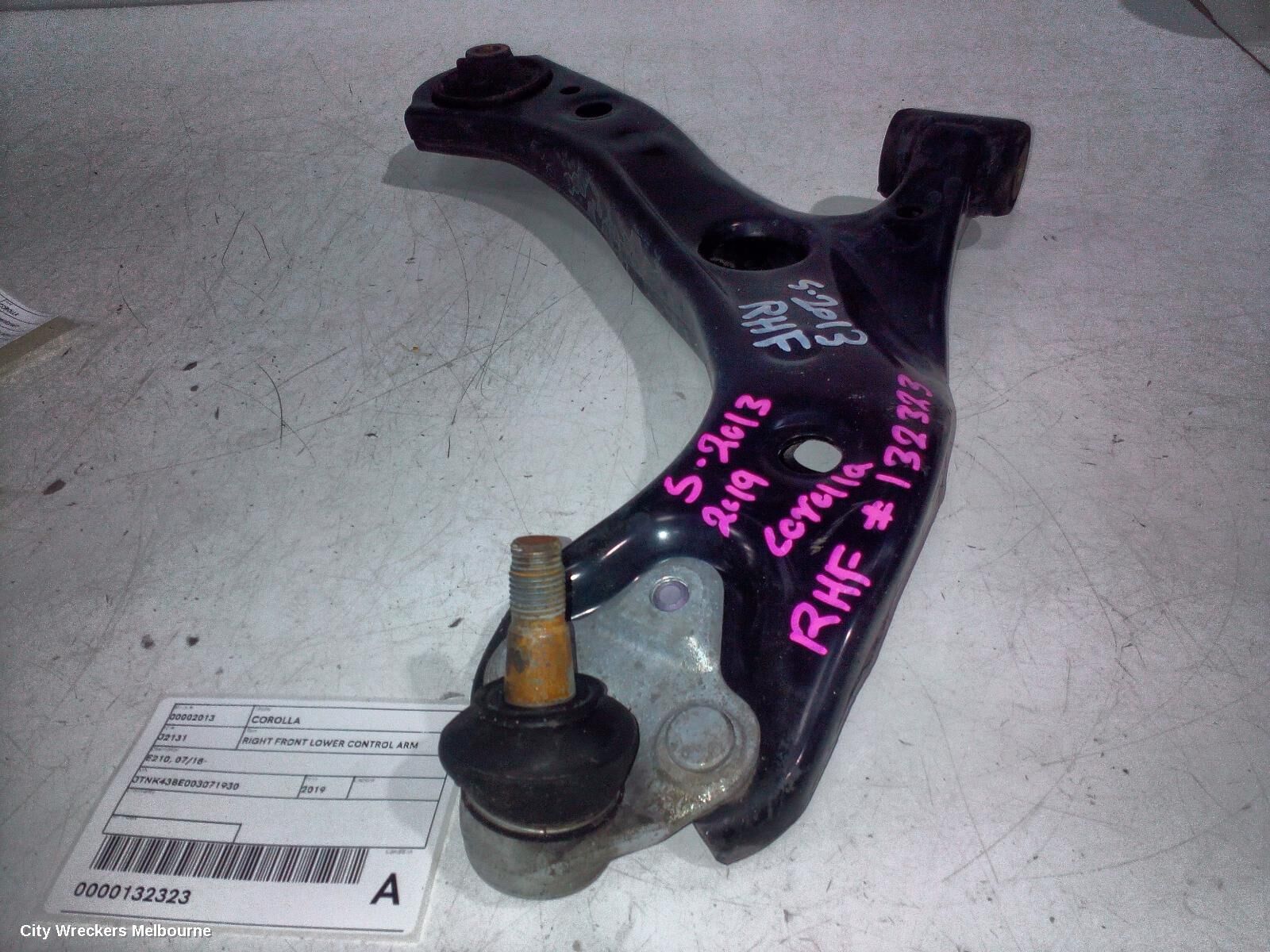 TOYOTA COROLLA 2019 Right Front Lower Control Arm