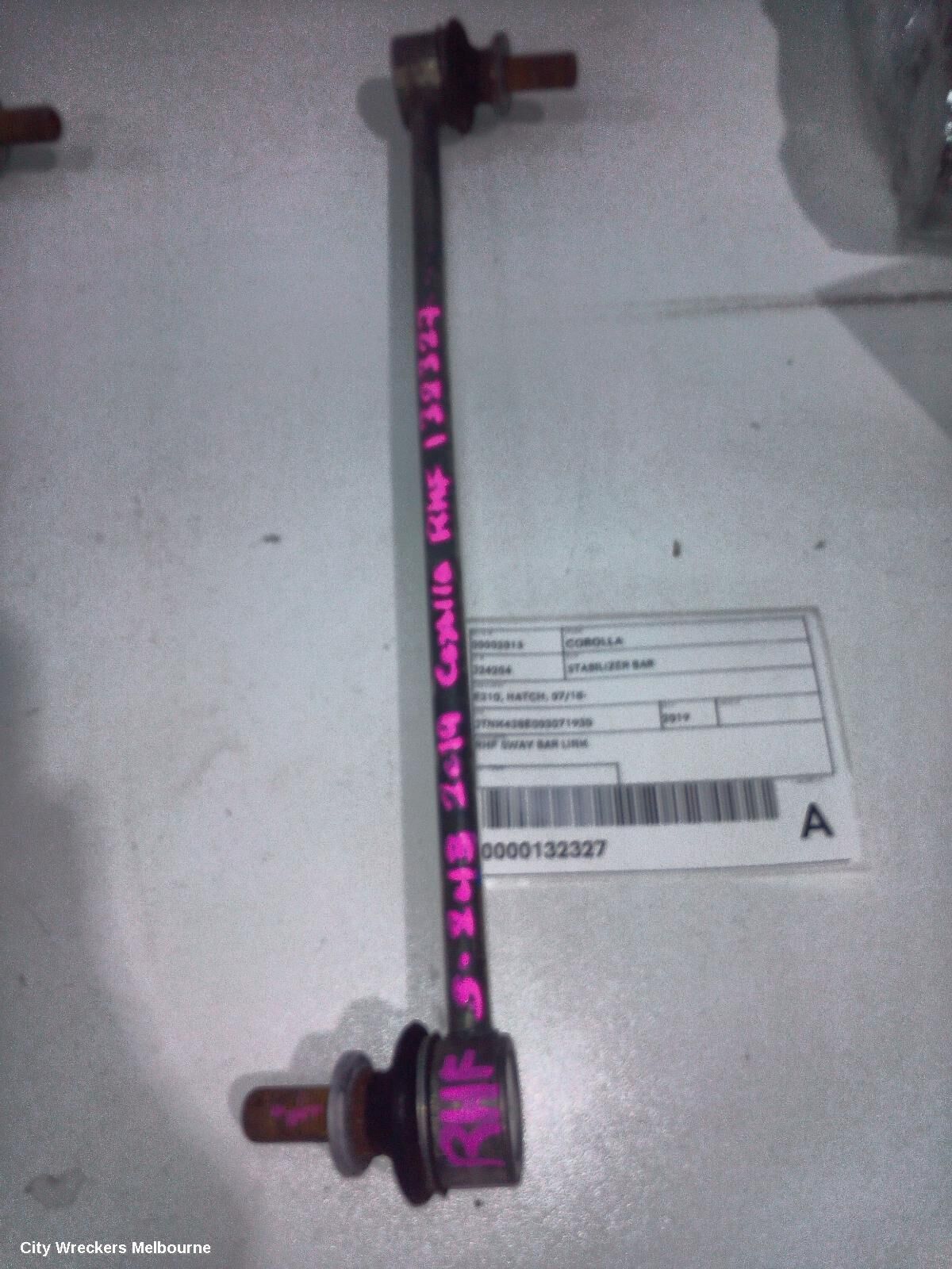 TOYOTA COROLLA 2019 Stabiliser Bar