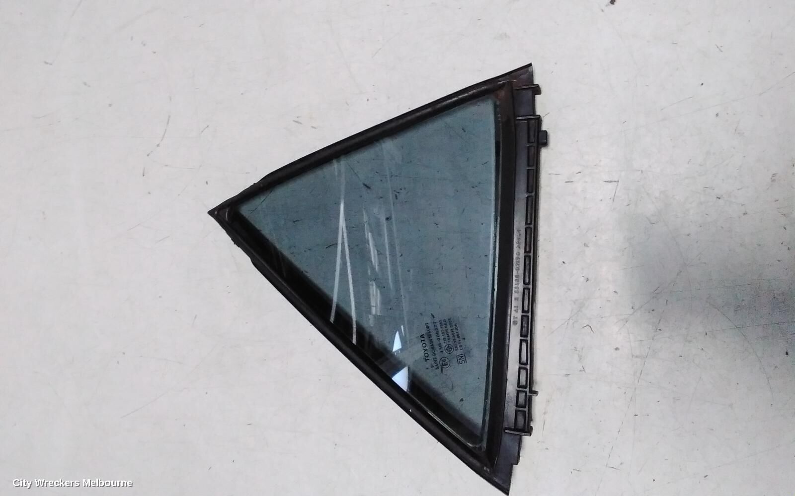 TOYOTA COROLLA 2014 Right Rear 1/4 Door Glass