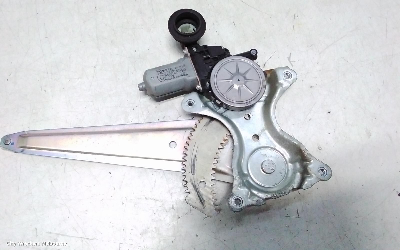 TOYOTA COROLLA 2014 Right Rear Wnd Reg/Motor