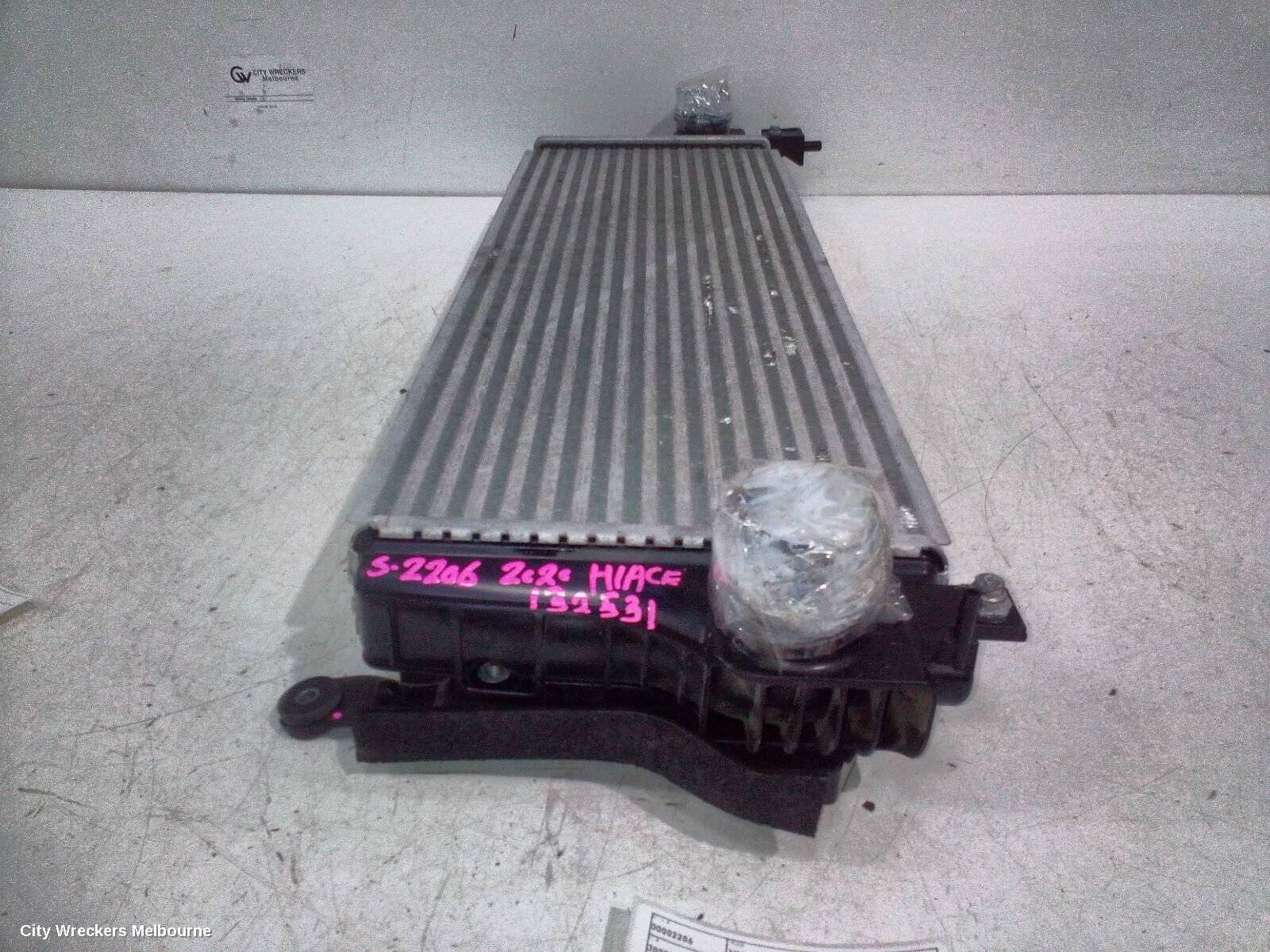 TOYOTA HIACE 2020 Intercooler