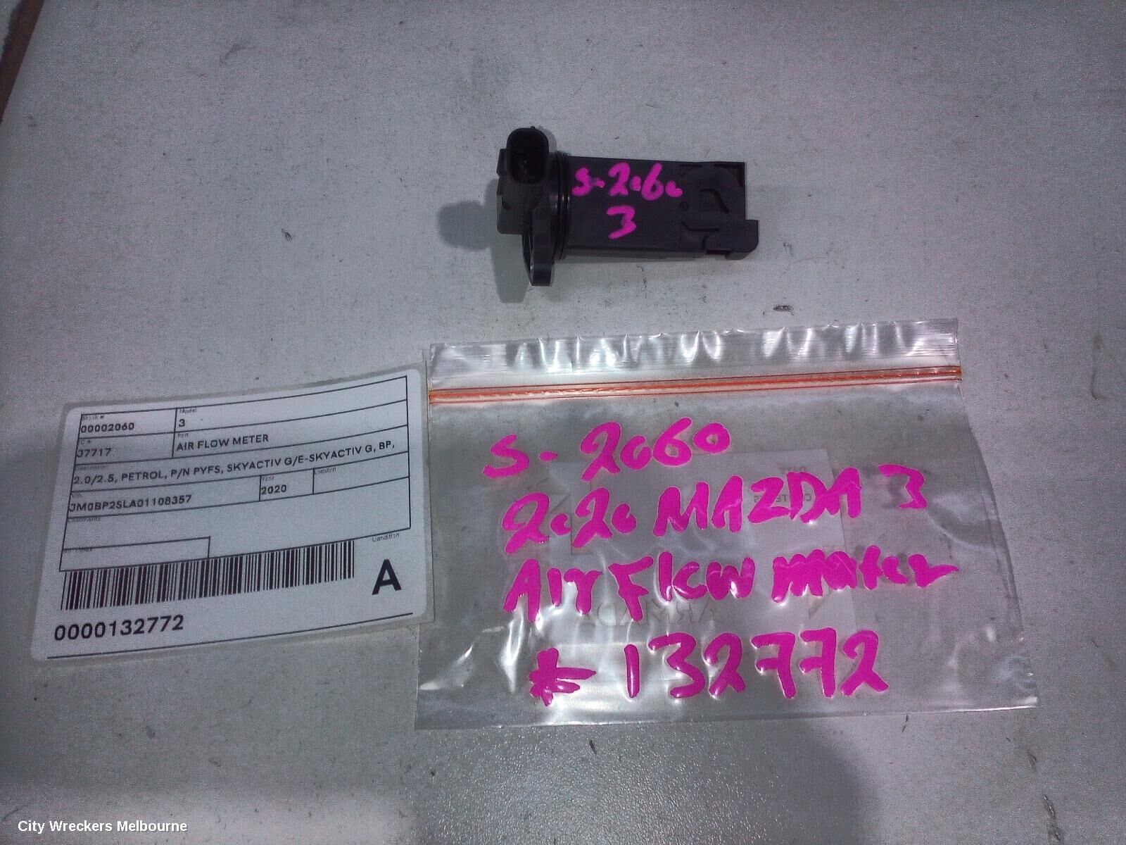 MAZDA 3 2020 Air Flow Meter