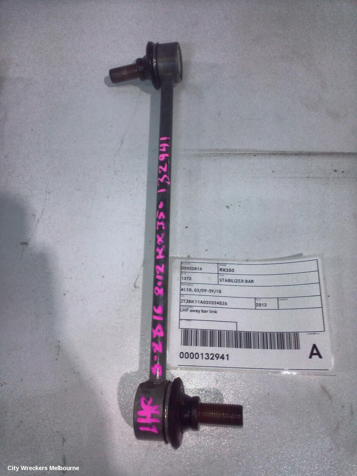 LEXUS RX SERIES 2012 Stabiliser Bar