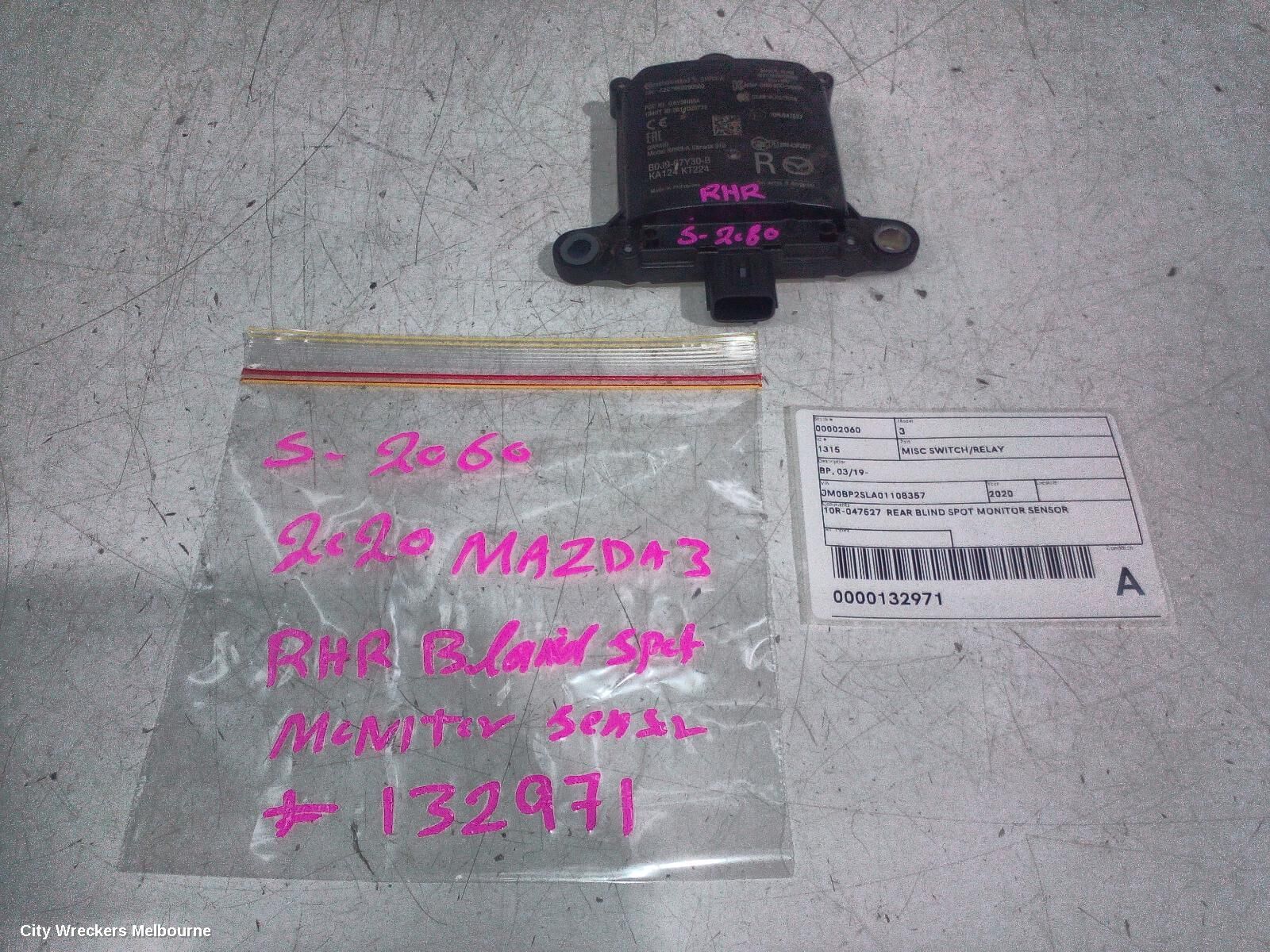 MAZDA 3 2020 Misc Switch/Relay