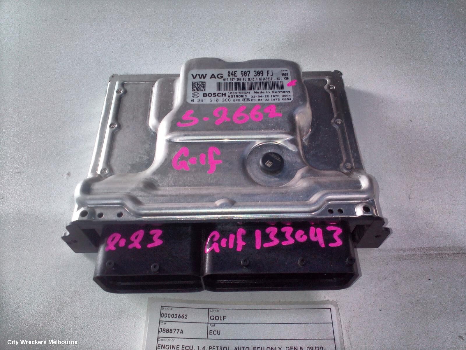 VOLKSWAGEN GOLF 2023 Ecu