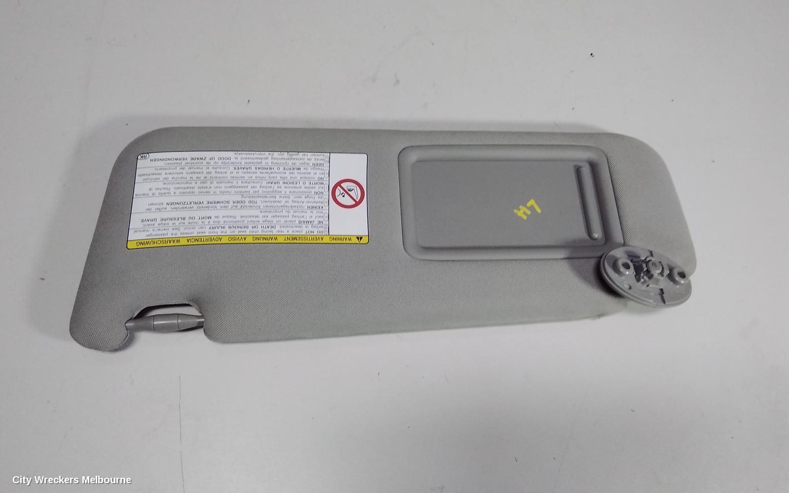TOYOTA CAMRY 2013 Sunvisor