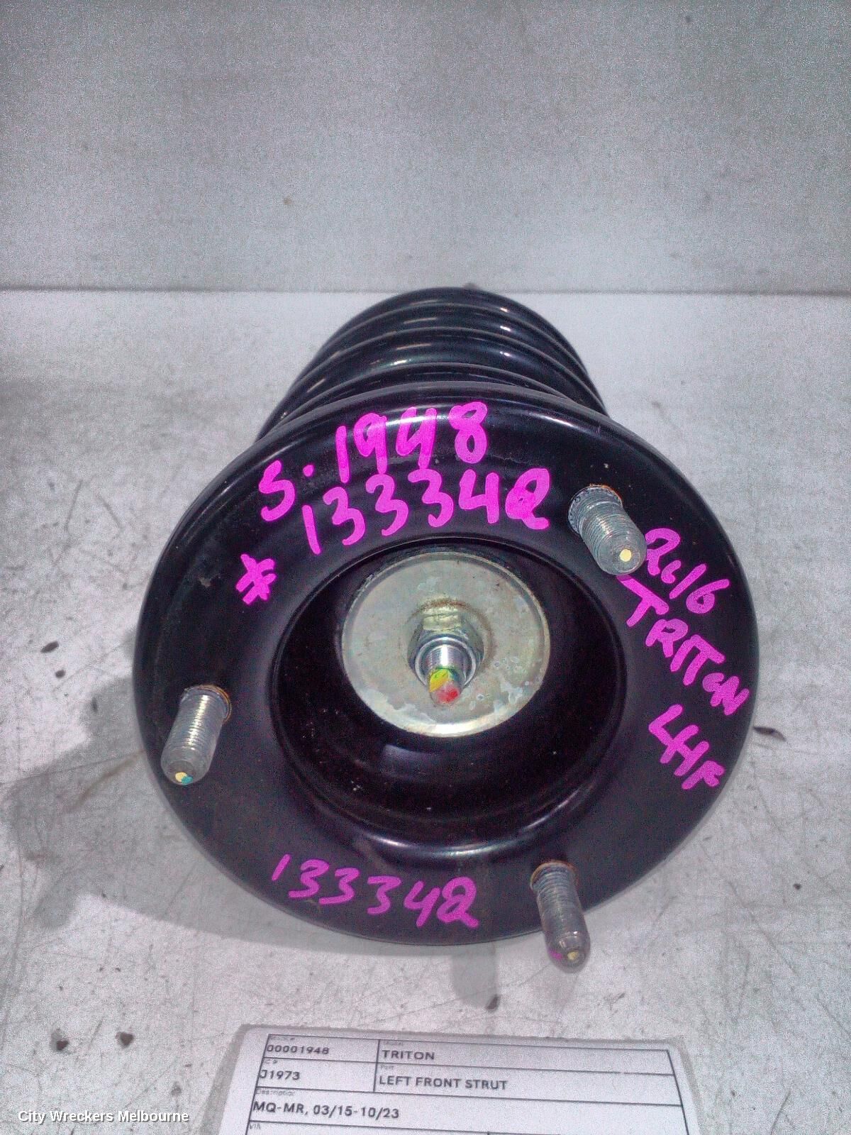 MITSUBISHI TRITON 2016 Left Front Strut