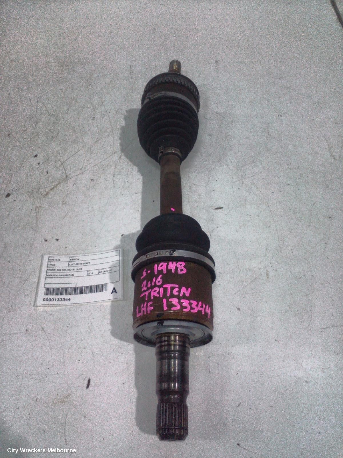 MITSUBISHI TRITON 2016 Left Driveshaft