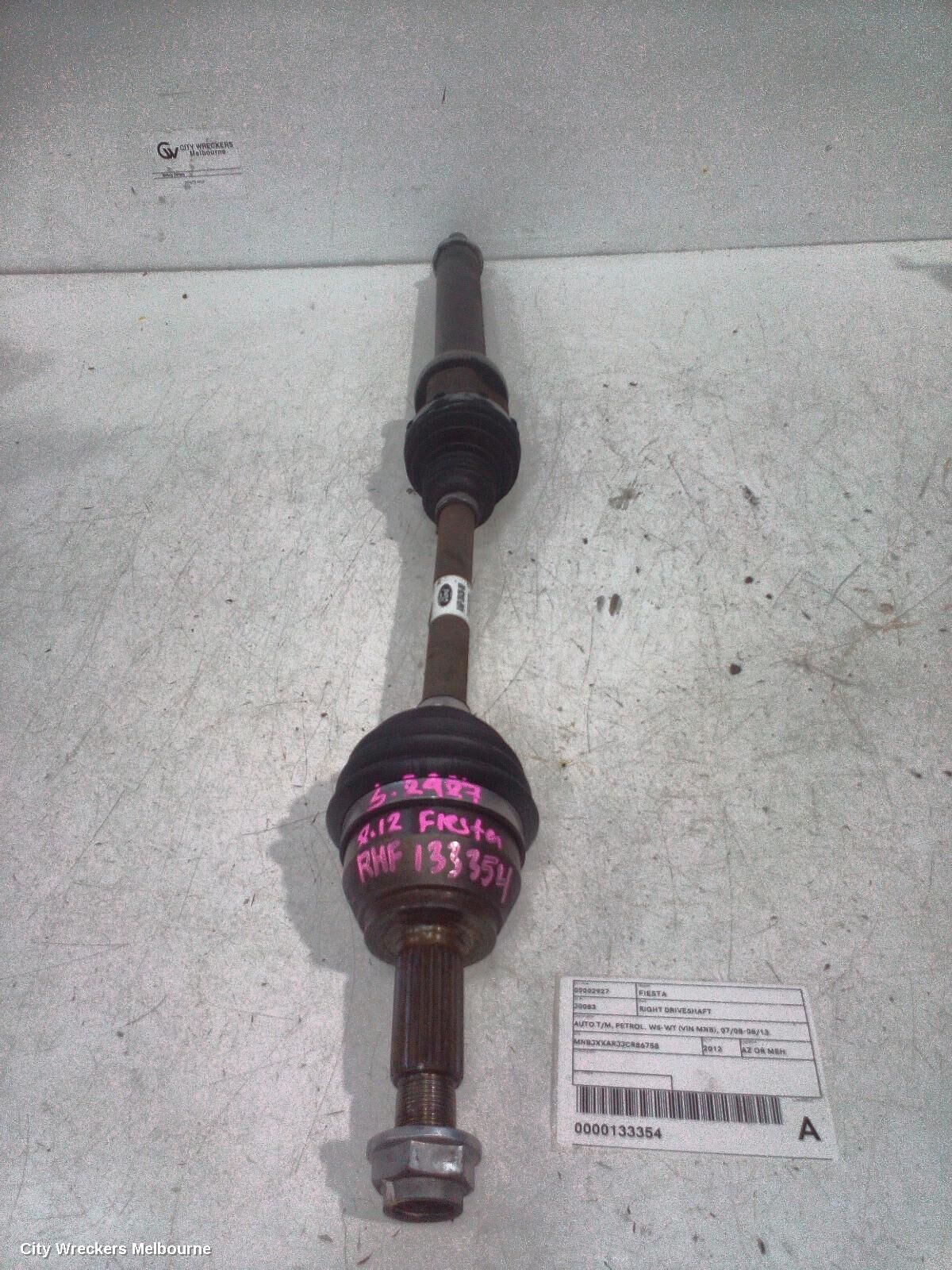 FORD FIESTA 2012 Right Driveshaft