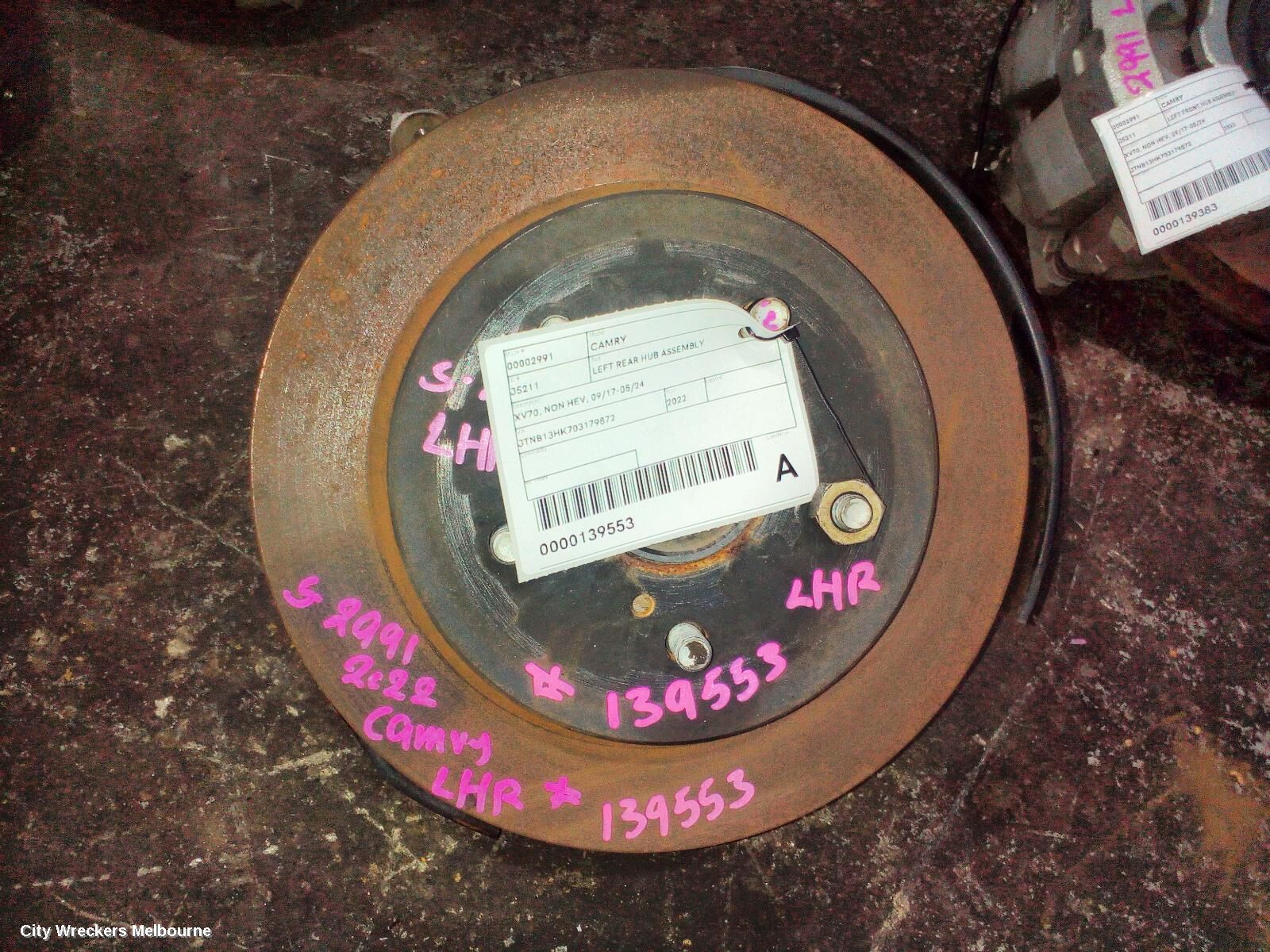 TOYOTA CAMRY 2022 Left Rear Hub Assembly