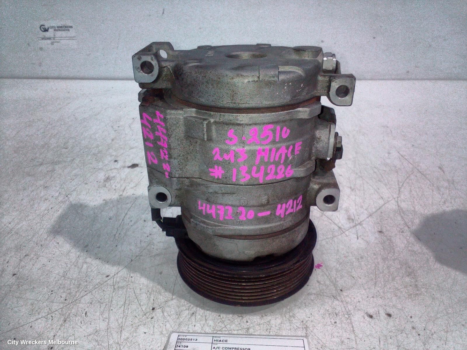 TOYOTA HIACE 2010 A/C Compressor