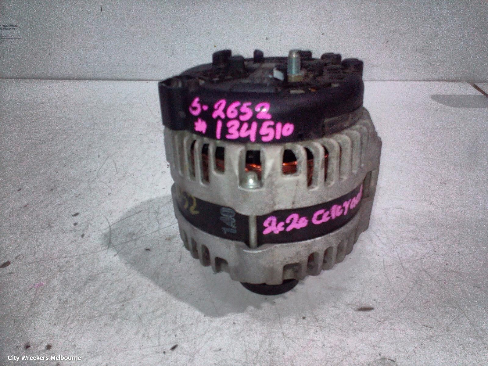 HOLDEN COLORADO 2020 Alternator