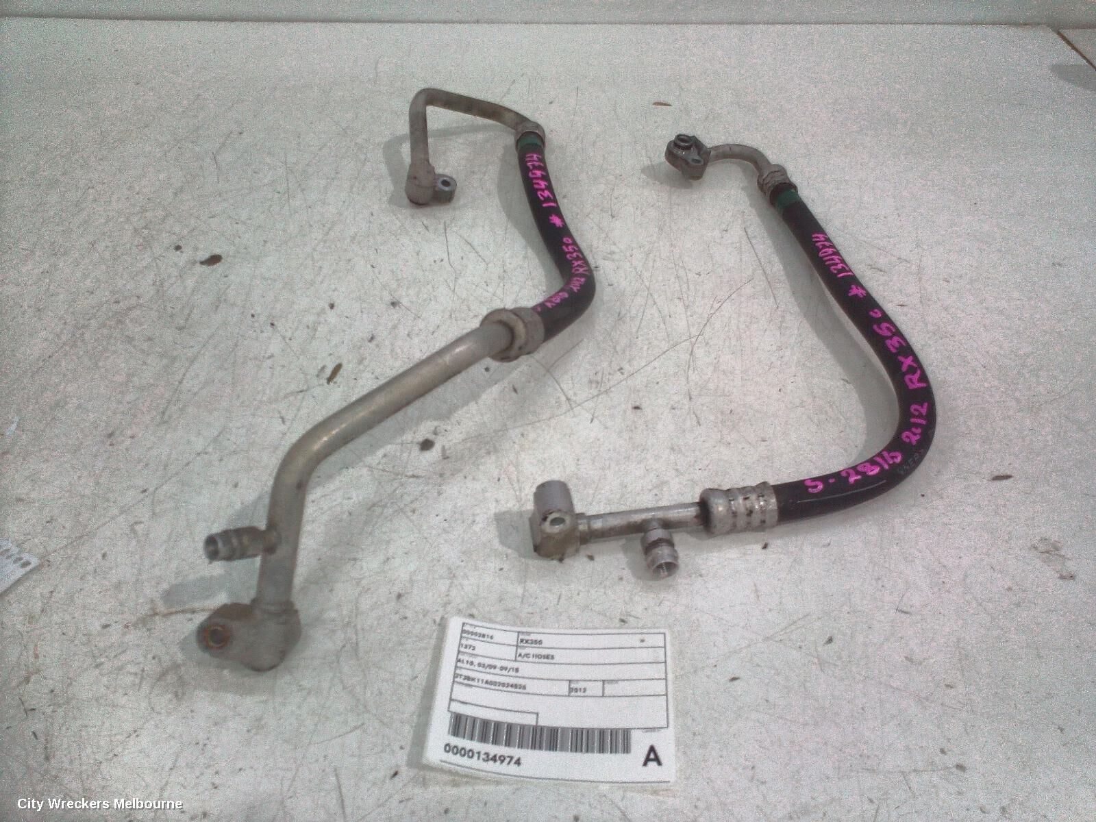 LEXUS RX SERIES 2012 A/C Hoses
