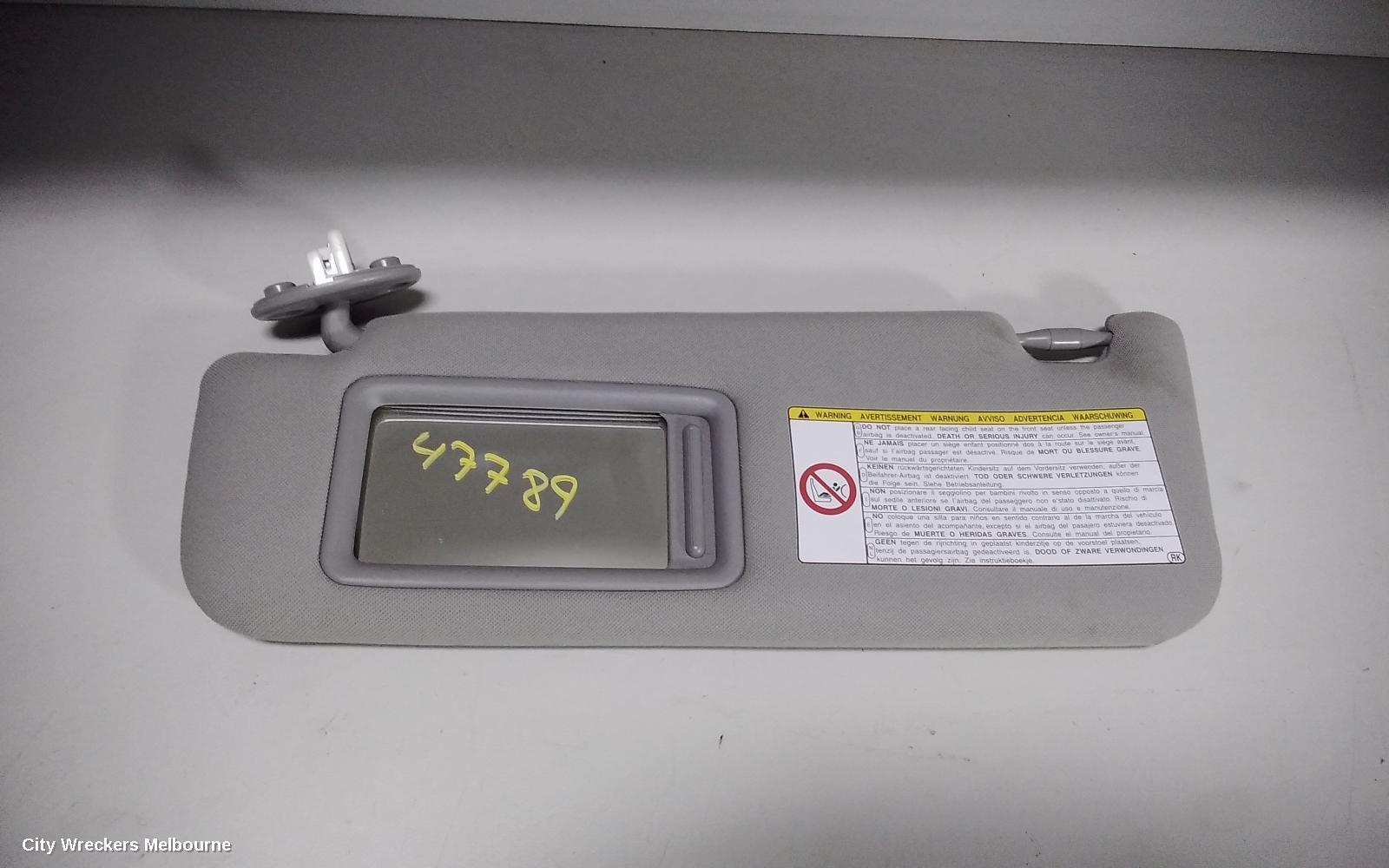 TOYOTA CAMRY 2013 Sunvisor