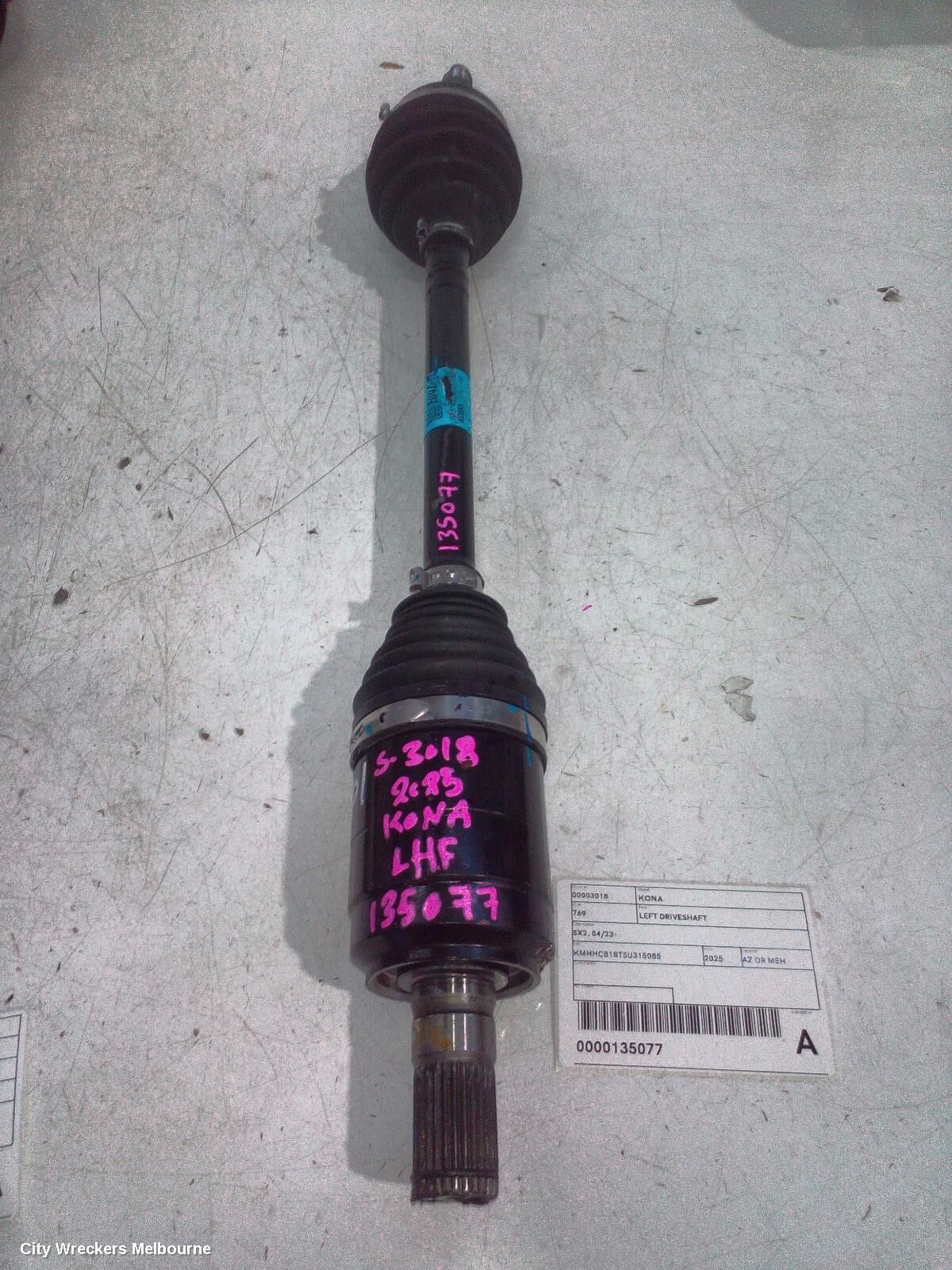 HYUNDAI KONA 2025 Left Driveshaft