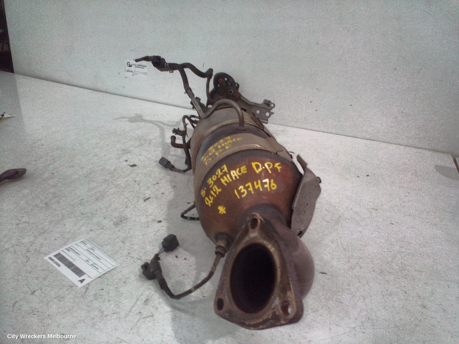 TOYOTA HIACE 2012 Particulate Filter/Dpf