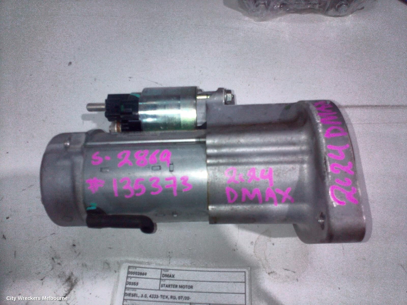 ISUZU DMAX 2024 Starter