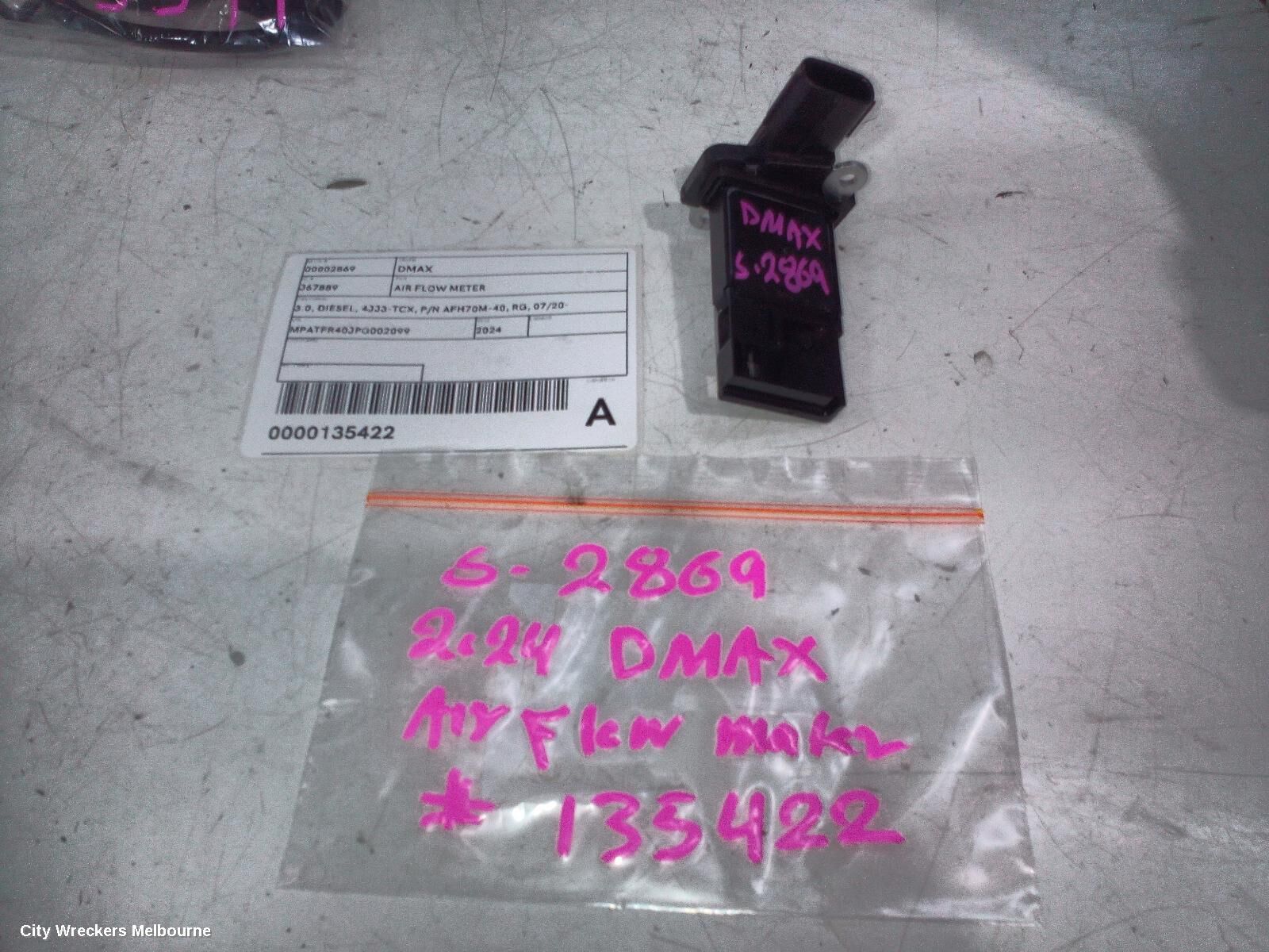 ISUZU DMAX 2024 Air Flow Meter